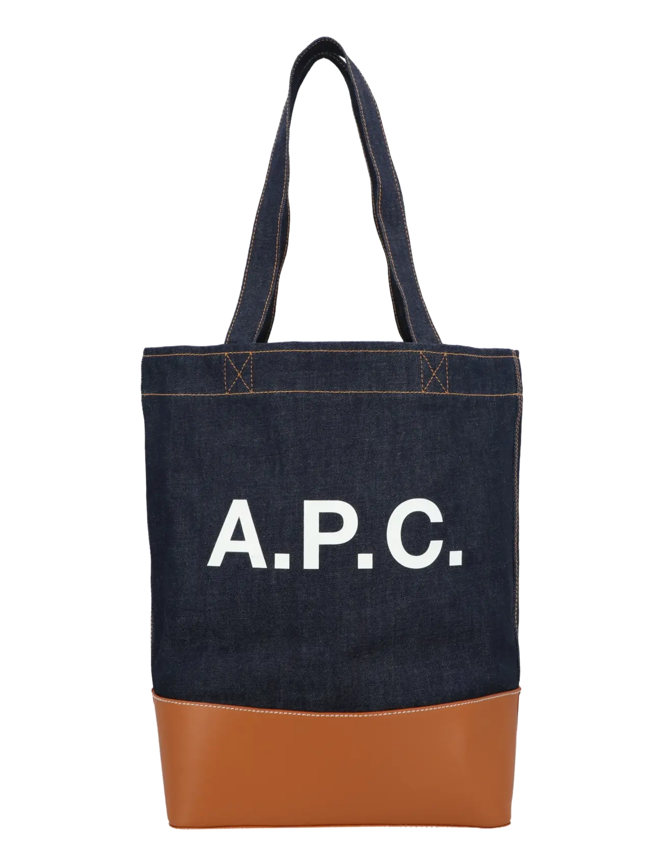 A.P.C. Medium Tote Bag - Shopper & Tote Bags - MULTICOLORED / navy