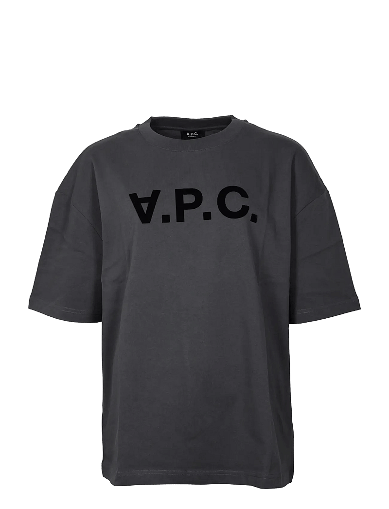 A.P.C. - T-Shirt with Print - t-shirts - blue - 0