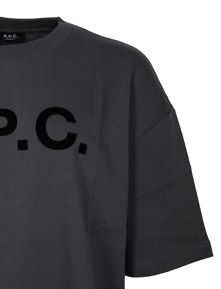 A.P.C. - T-Shirt with Print - t-särgid - blue - 2