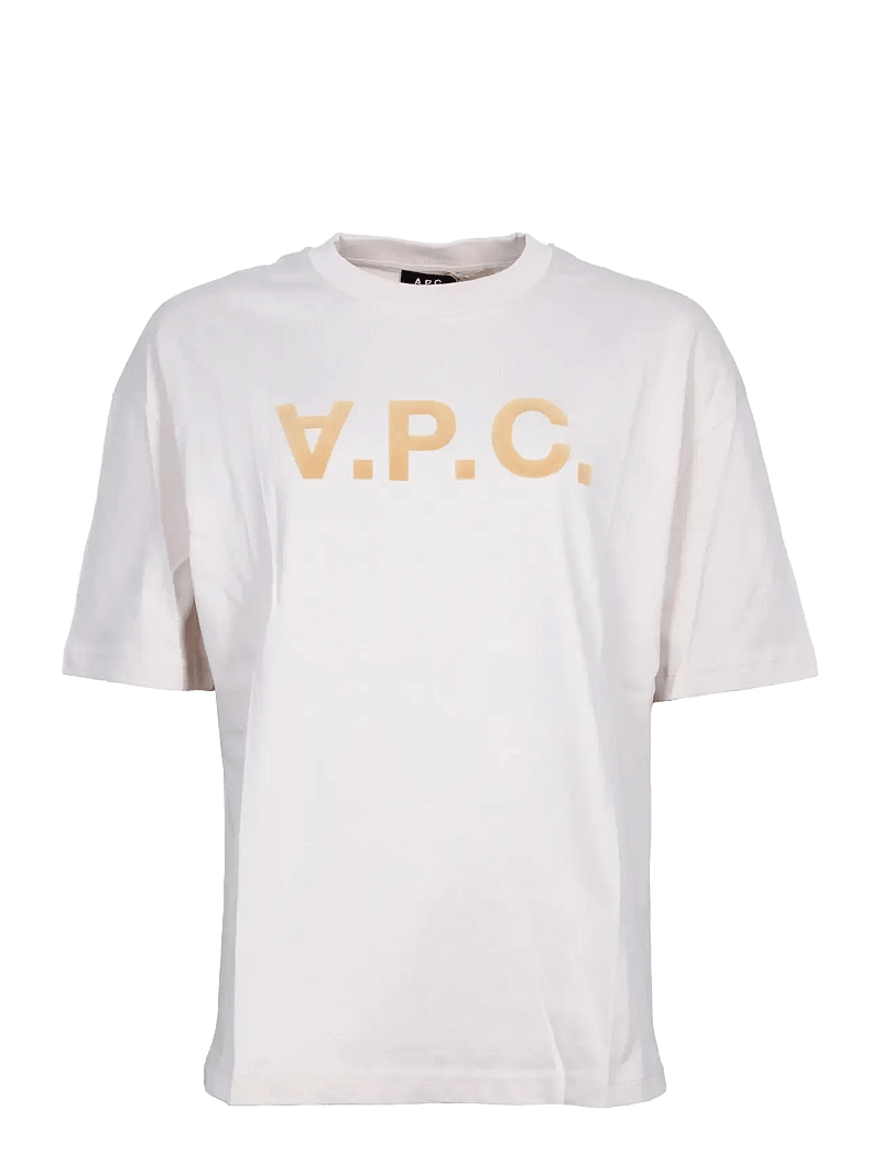 A.P.C. - T-Shirt with Print - t-shirts - pink - 0
