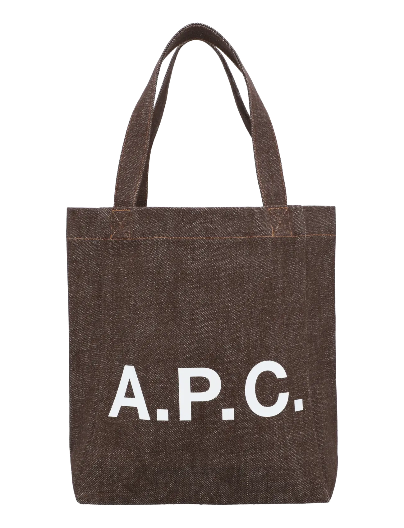 A.P.C. Lou Small Tote Bag - Shopper & Tote Bags - BROWN / brown