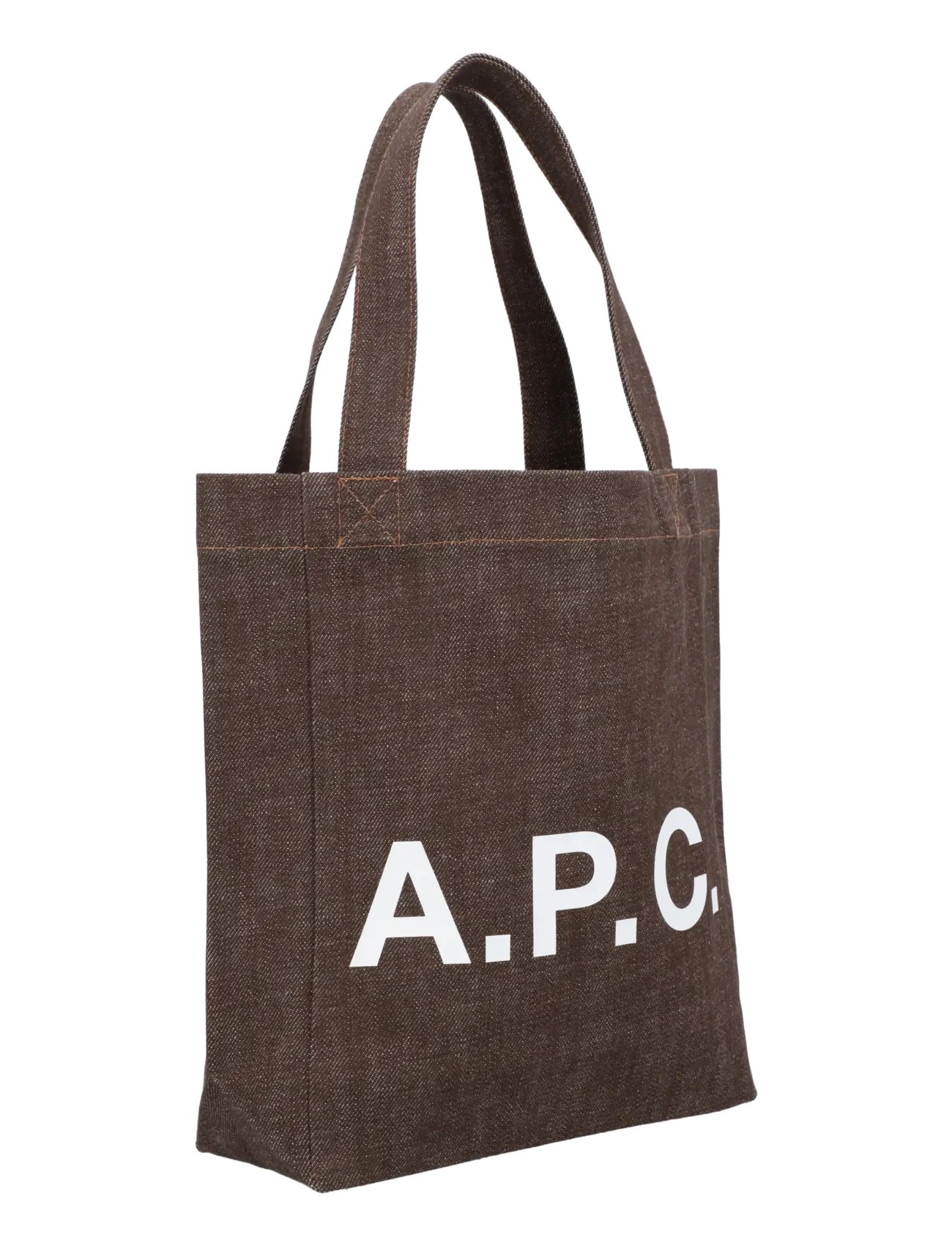 A.P.C. - Lou Small Tote Bag - tote bags - brown - 1