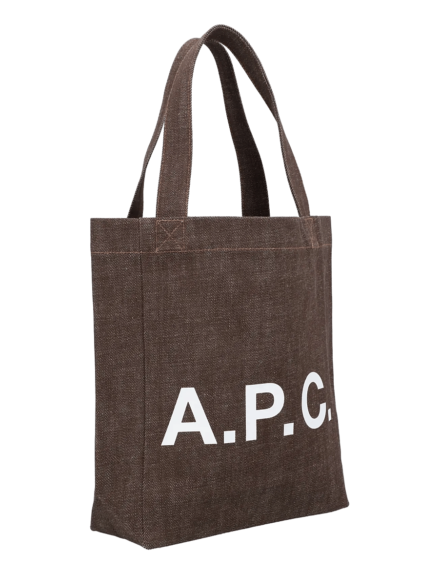 A.P.C. - Lou Small Tote Bag - tote bags - brown - 1