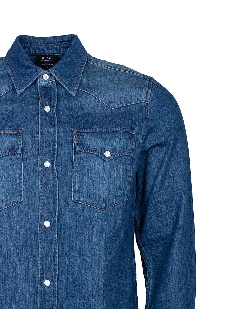 A.P.C. - Western shirt - denimskjorter - blue - 2