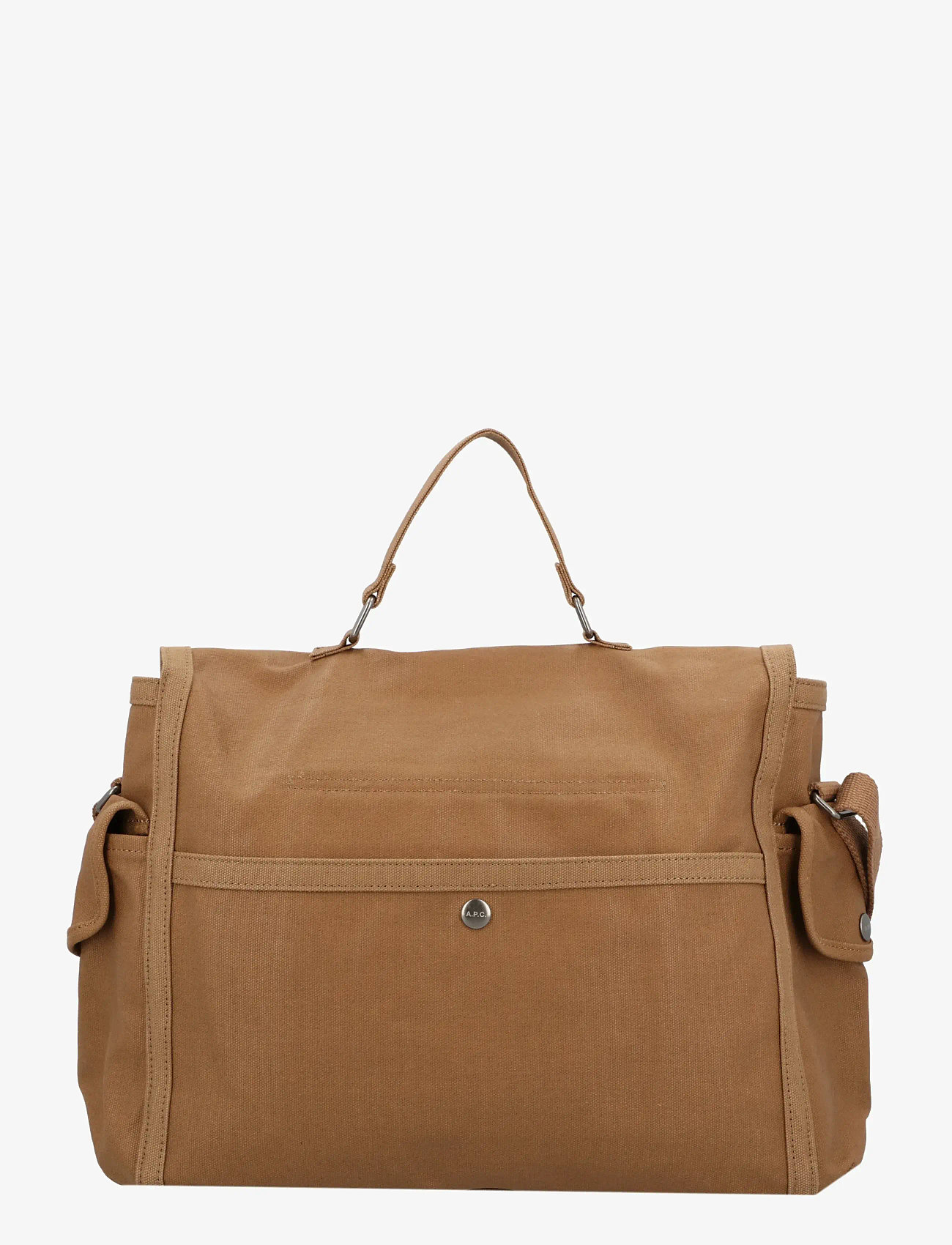 A.P.C. - Flap top-handle Messenger Bag - schultertaschen - brown - 1