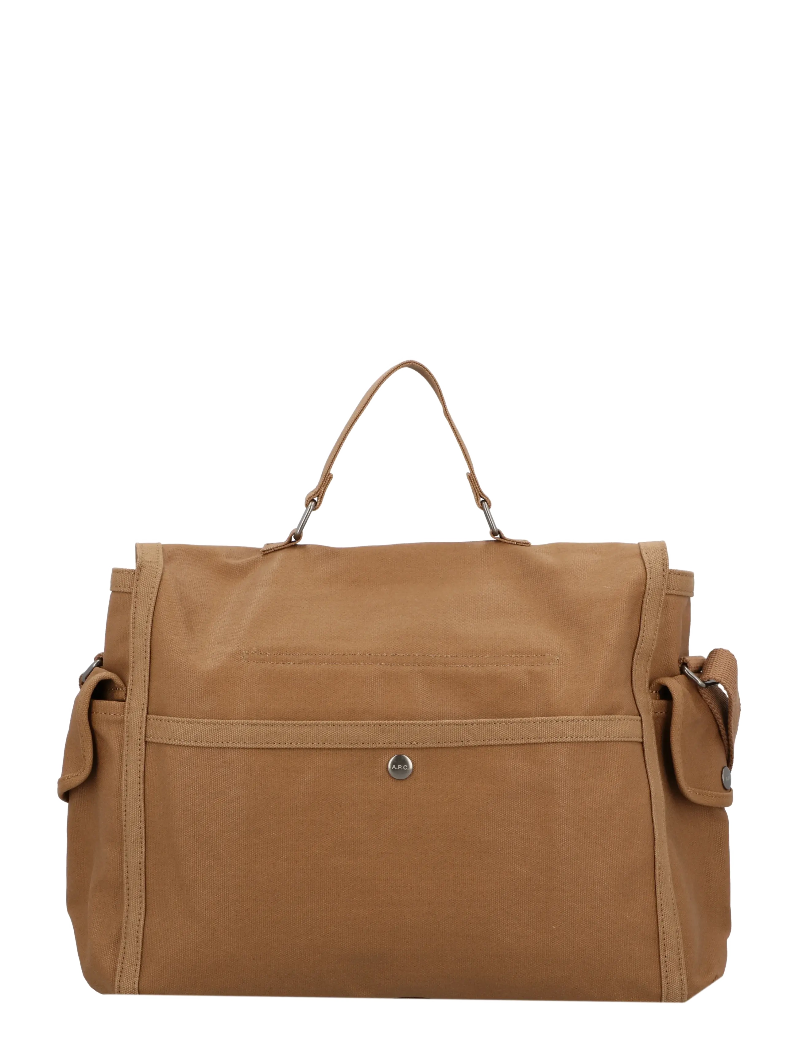 A.P.C. - Flap top-handle Messenger Bag - brown - 1