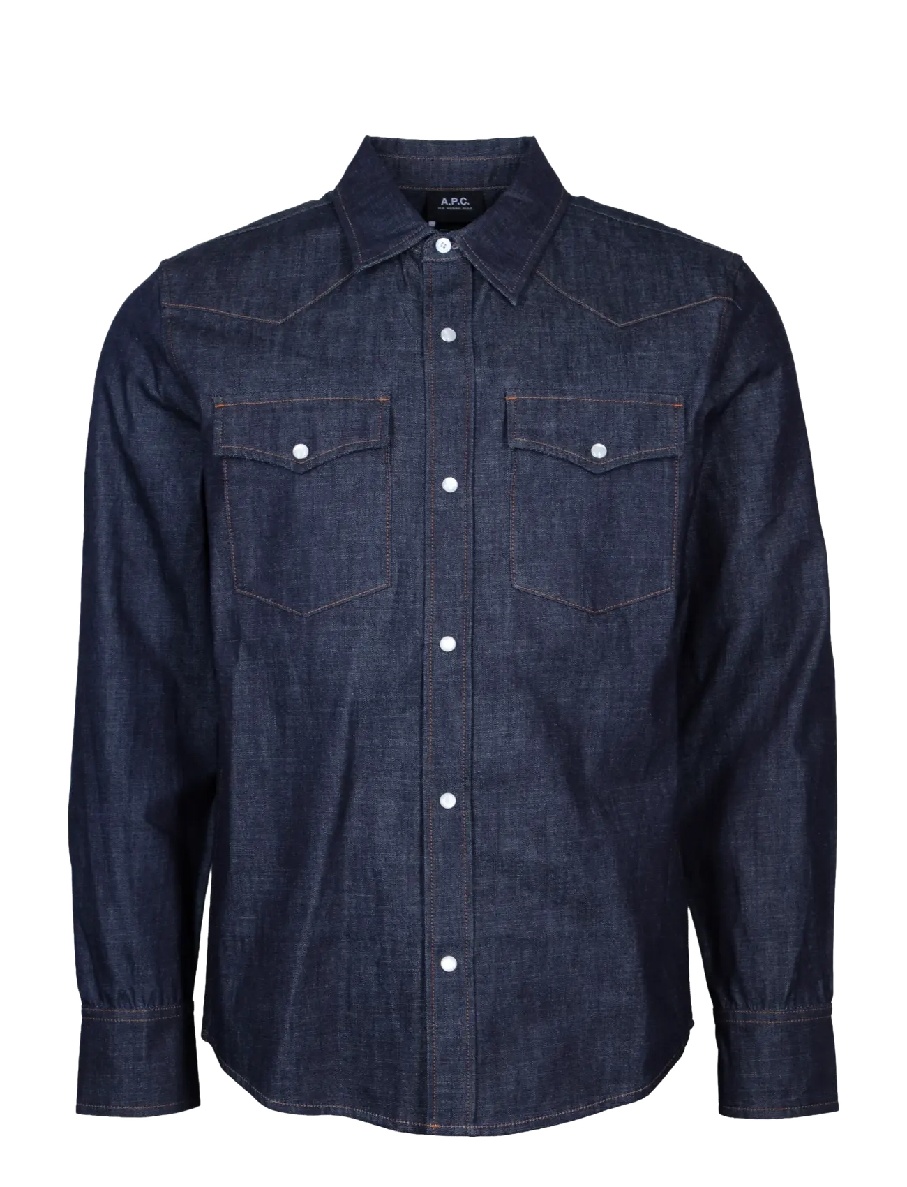 A.P.C. Western Shirt, Mænd, Western Skjorte, Navy, Str: M