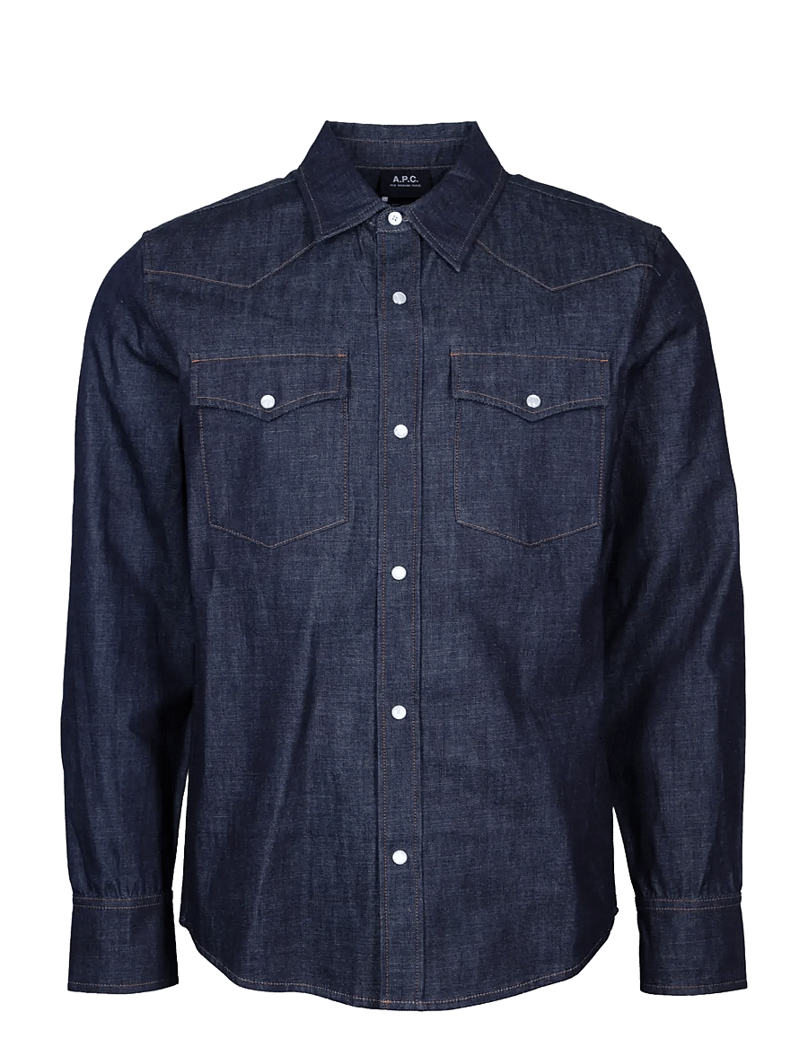 A.P.C. - Western shirt - jeanshemden - blue - 0