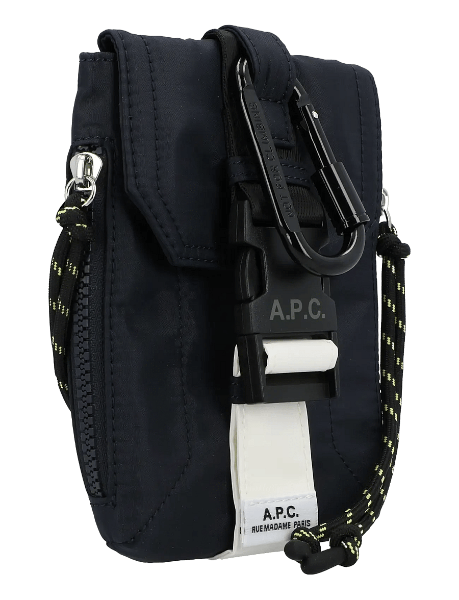 A.P.C. - Canvas Trek Crossbody Bag - schultertaschen - black - 2