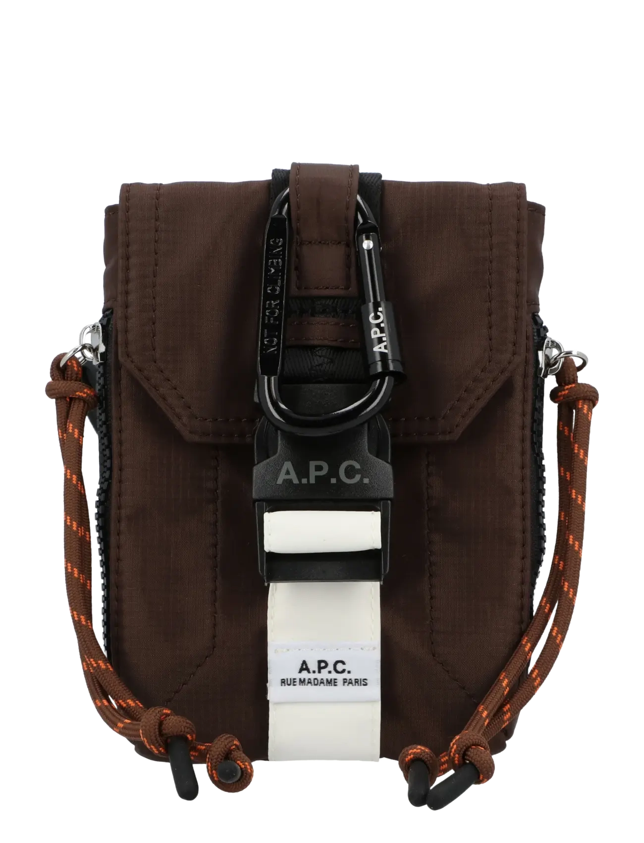 A.P.C. Trek Crossbody Pouch - Gatvės stilius - BROWN / brown