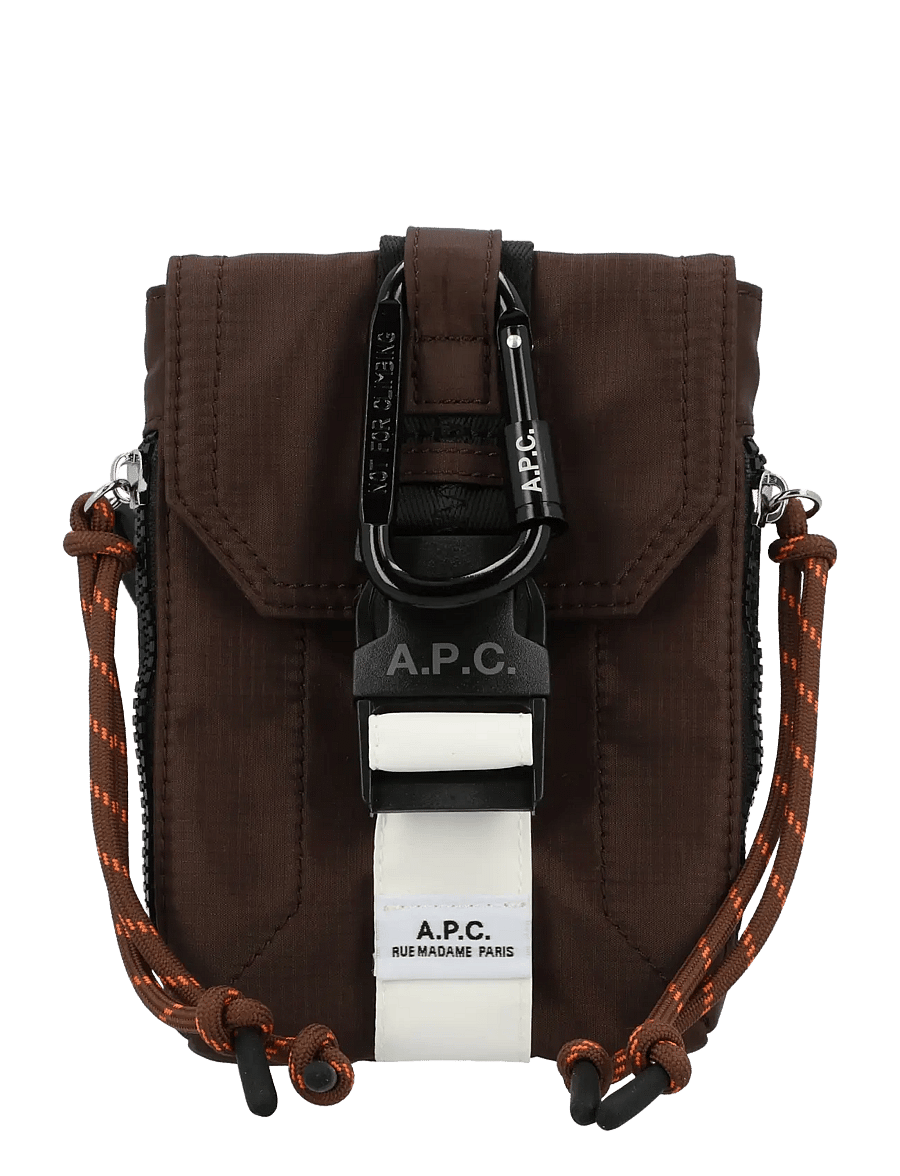 A.P.C. - Trek Crossbody Pouch - brown - 0