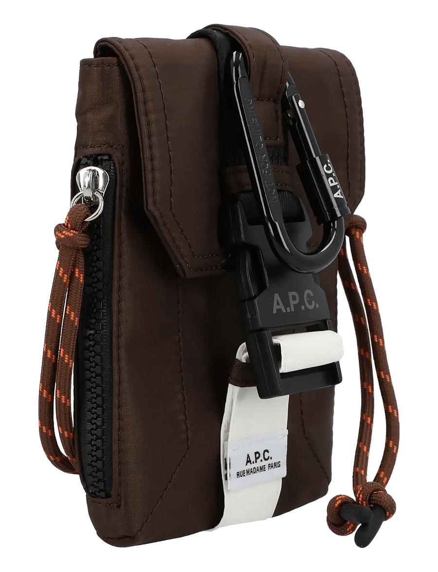 A.P.C. - Trek Crossbody Pouch - brown - 1