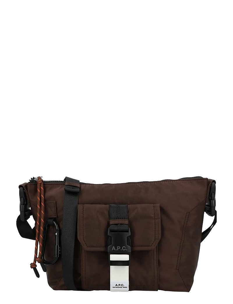 A.P.C. - Trek Shoulder Bag - shoulder bags - brown - 0