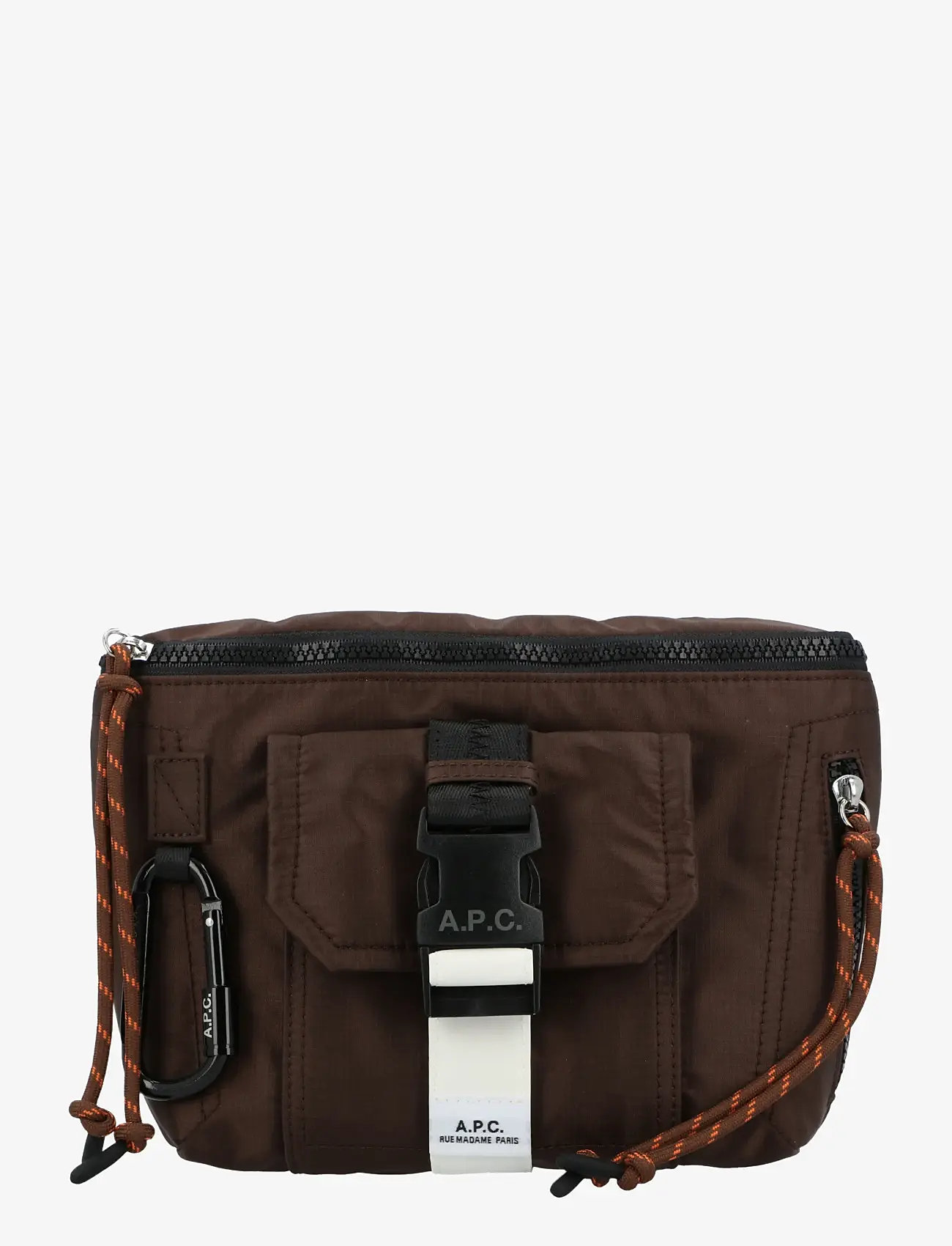 A.P.C. - Trek Crossbody Bag - shoulder bags - brown - 0