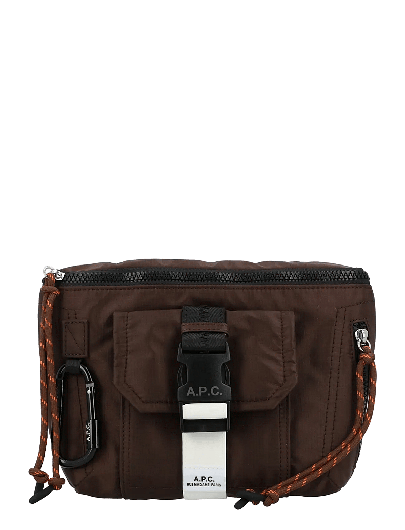 A.P.C. - Trek Crossbody Bag - shoulder bags - brown - 0