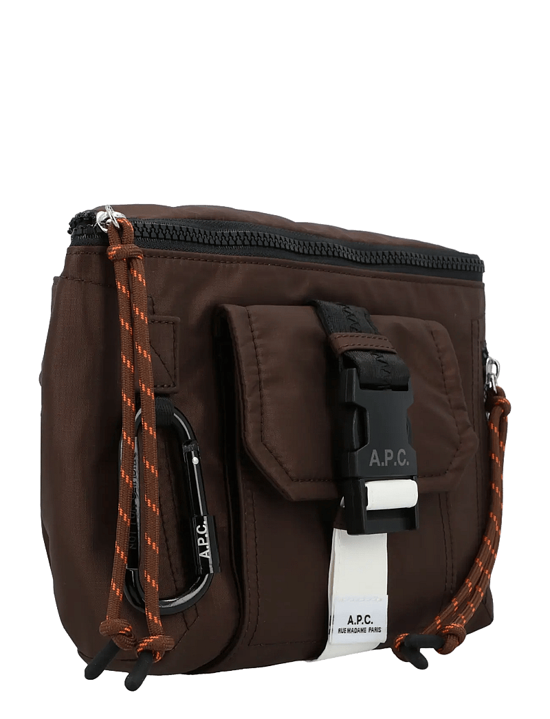 A.P.C. - Trek Crossbody Bag - shoulder bags - brown - 1