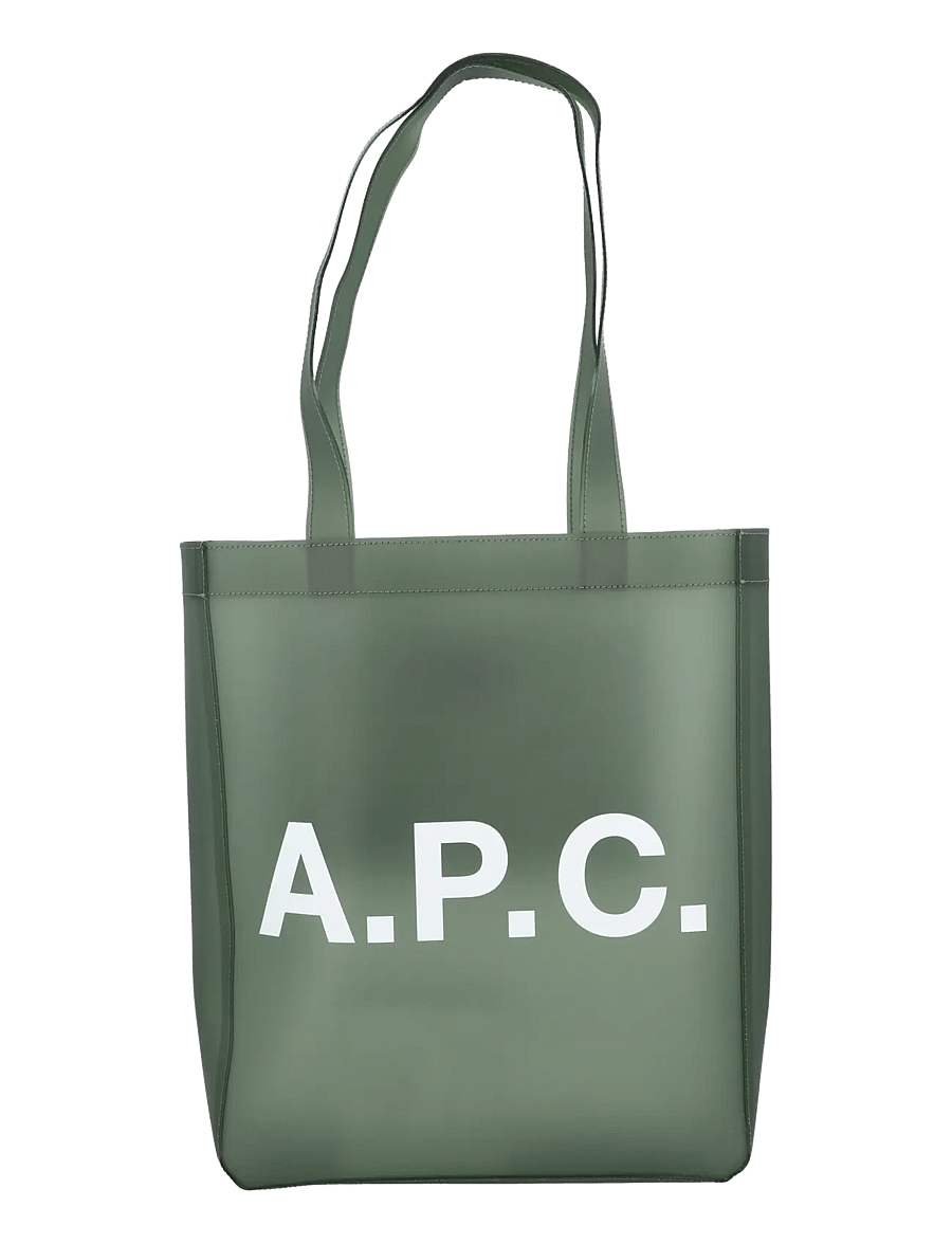 A.P.C. - Lou Tote Bag - shoppers - green - 0