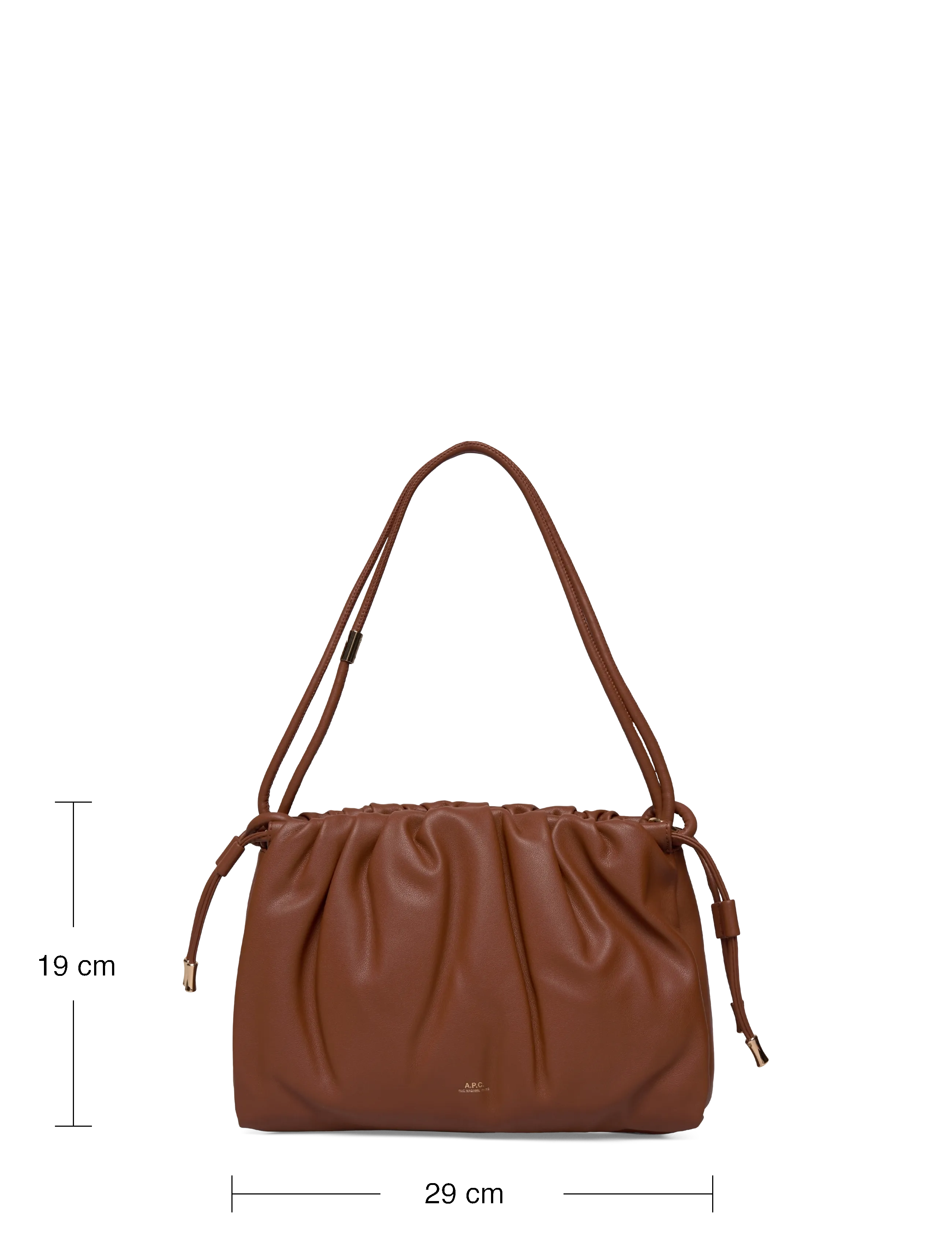A.P.C. - sac ninon shoulder - everyday style - noisette - 3