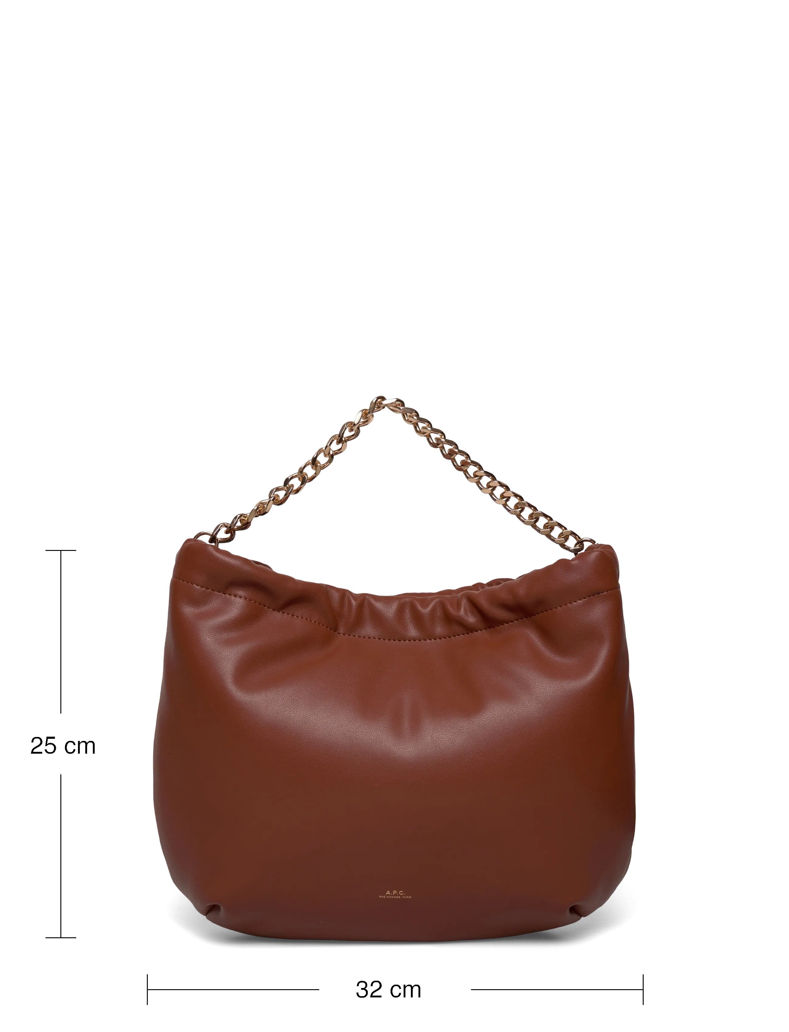A.P.C. - sac ninon chaine - vardagsstil - noisette - 3