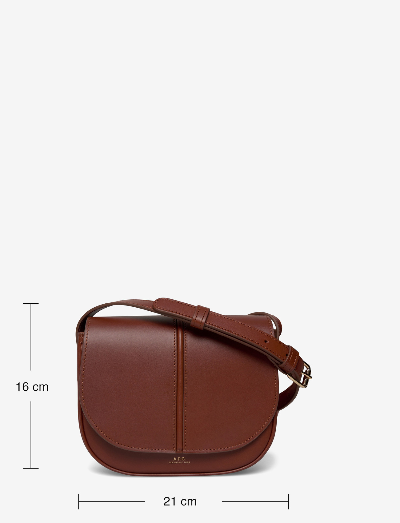 A.P.C. - sac geneve - umhängetaschen - noisette - 3