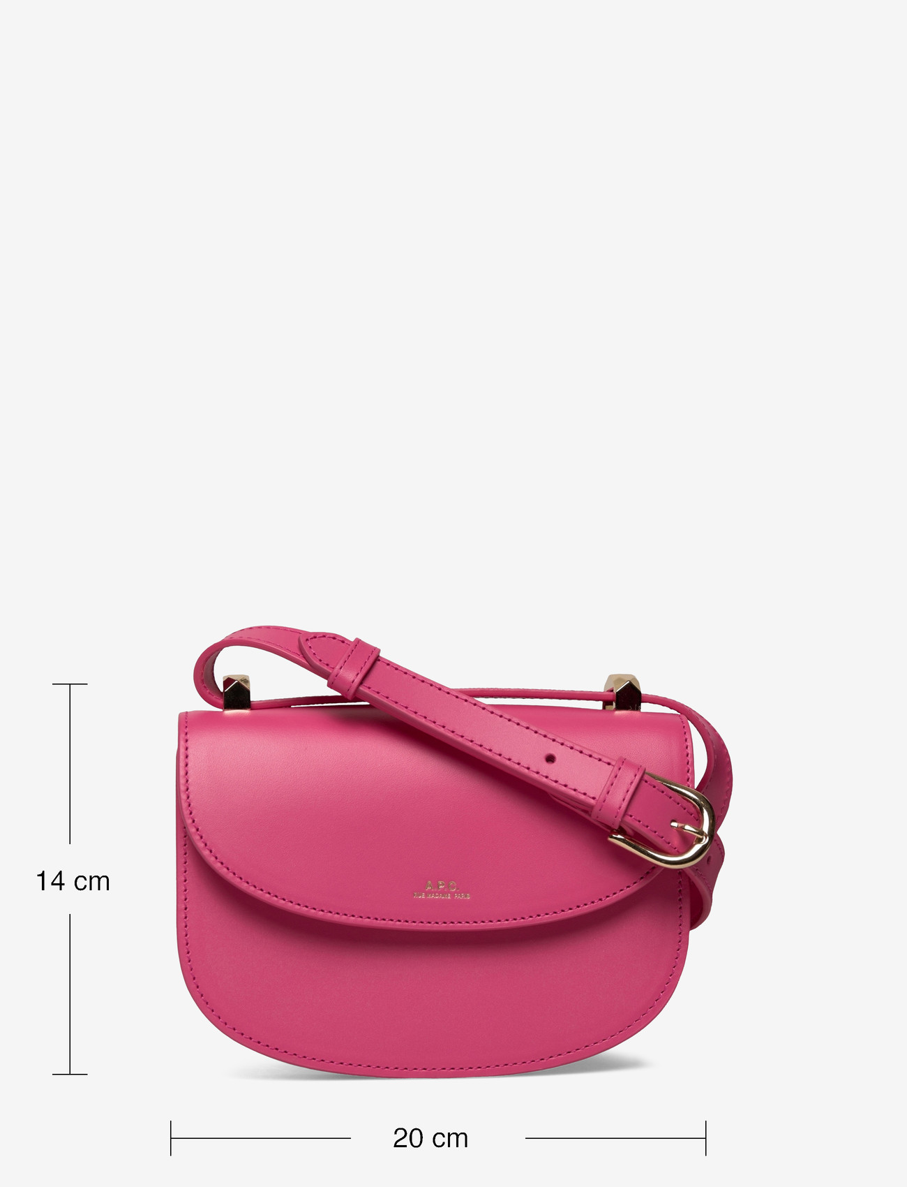 A.P.C. - sac geneve mini - umhängetaschen - fuchsia - 3