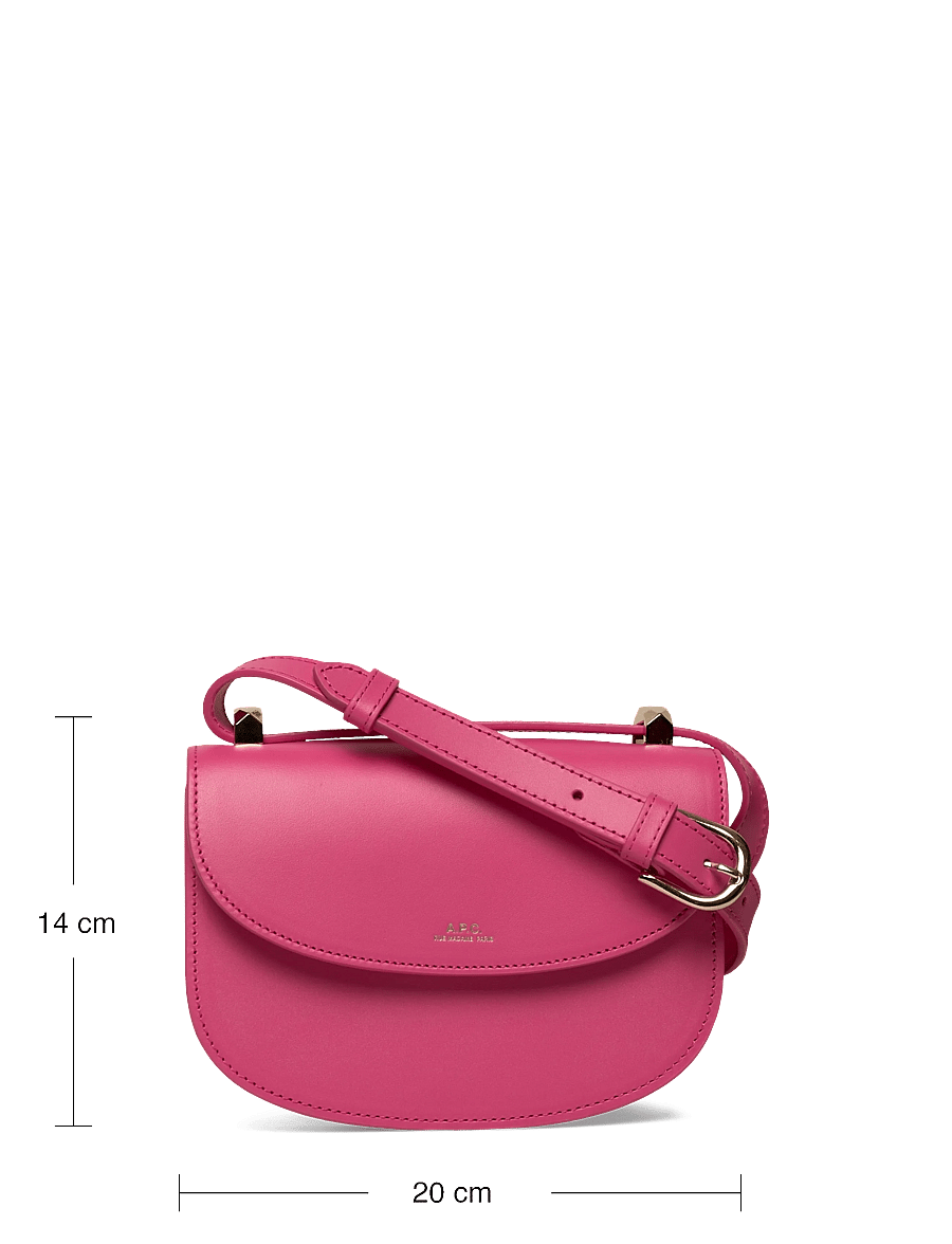 A.P.C. - sac geneve mini - rankinės ilgu dirželiu - fuchsia - 3