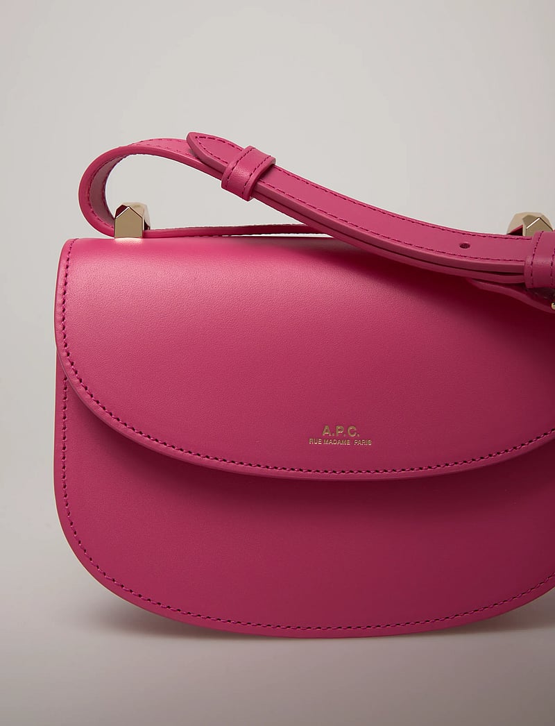 A.P.C. - sac geneve mini - umhängetaschen - fuchsia - 4