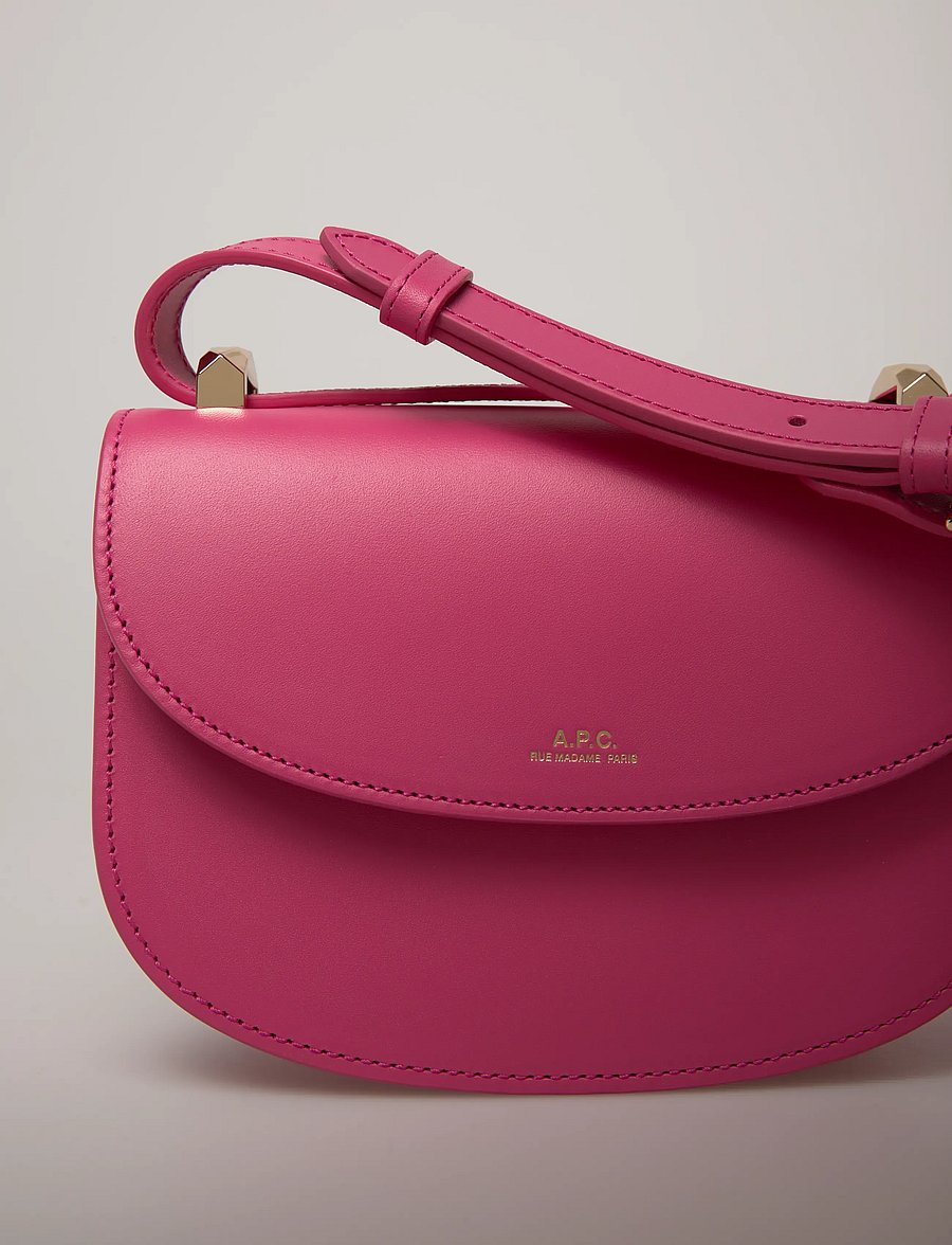 A.P.C. - sac geneve mini - rankinės ilgu dirželiu - fuchsia - 4
