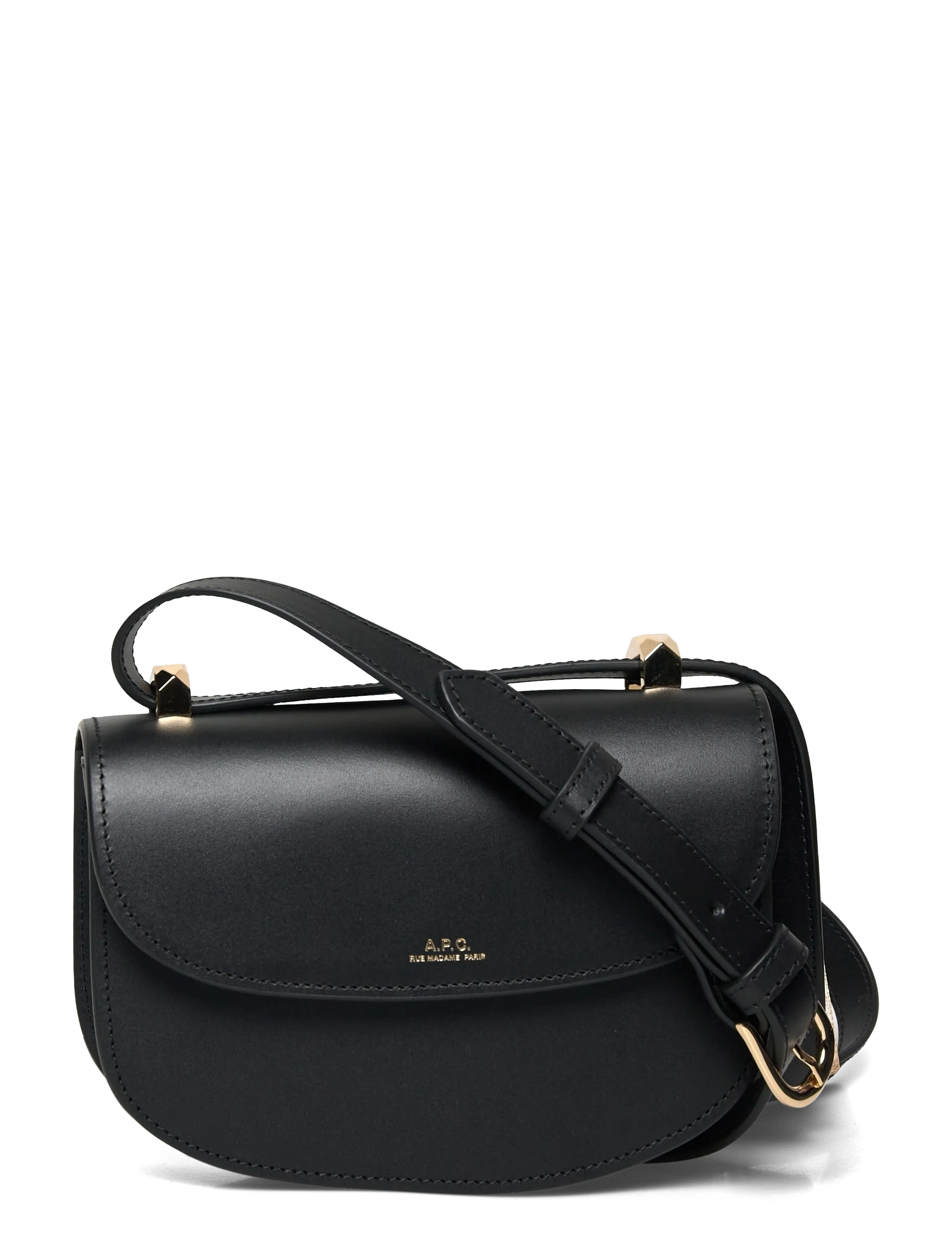 A.P.C. Sac Geneve Mini, Kvinder, Mini Sadeltaske, Sort, Str: ONE SIZE