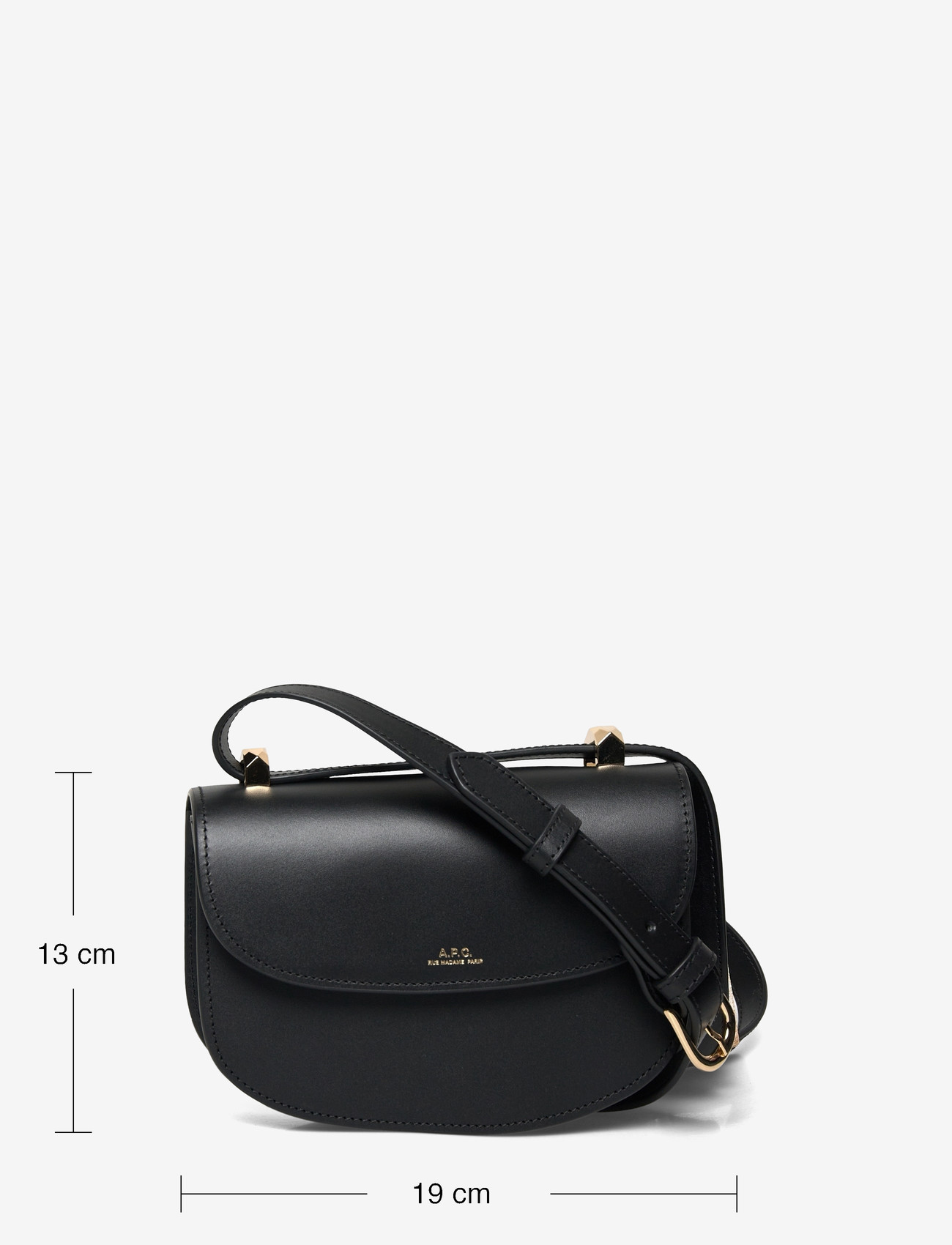 A.P.C. - sac geneve mini - crossbody kotid - noir - 3