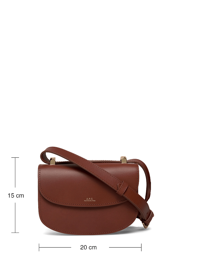 A.P.C. - sac geneve mini - umhängetaschen - noisette - 3