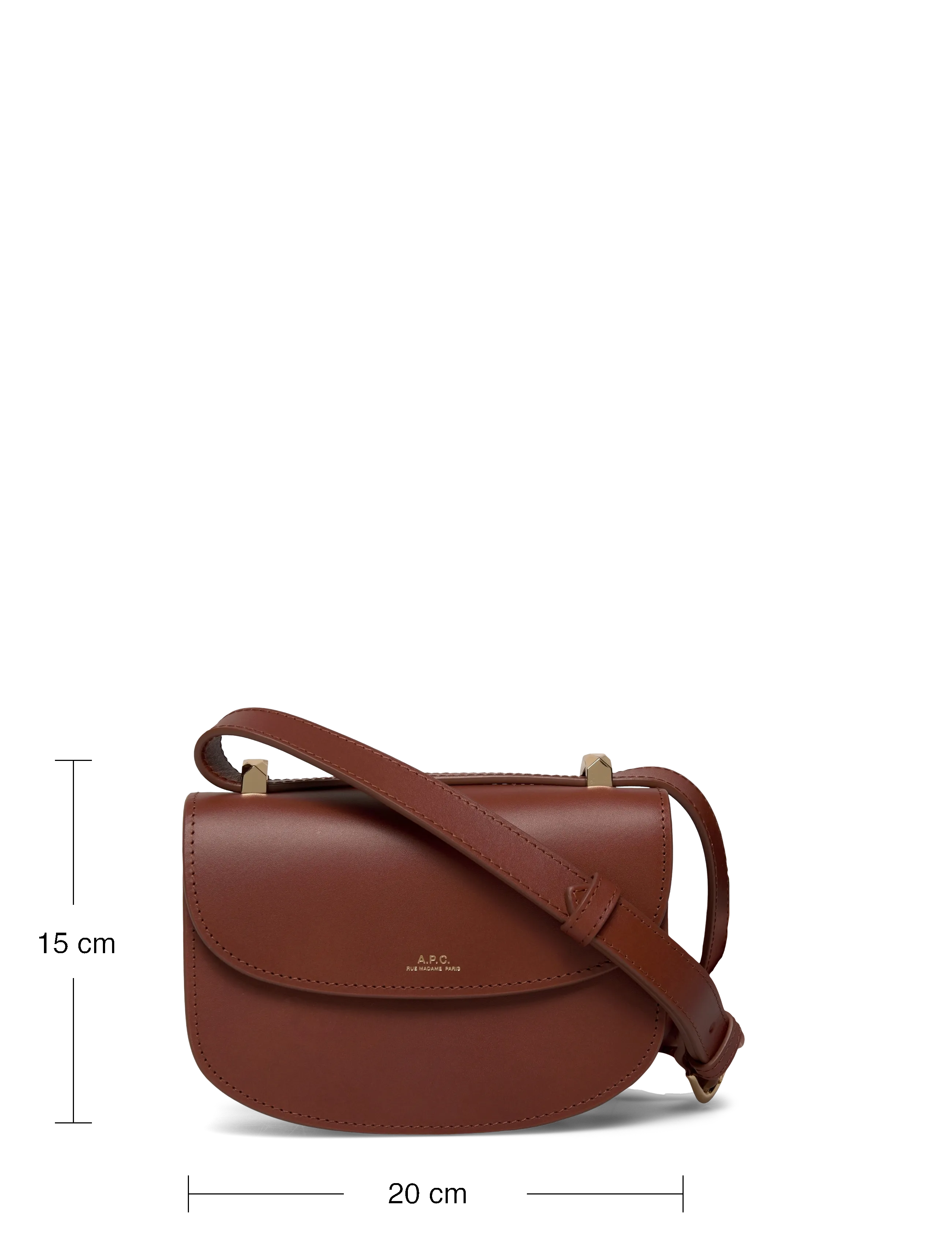 A.P.C. - sac geneve mini - crossbody bags - noisette - 3