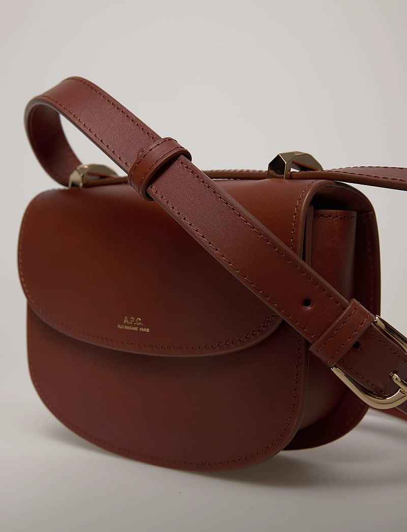 A.P.C. - sac geneve mini - umhängetaschen - noisette - 4