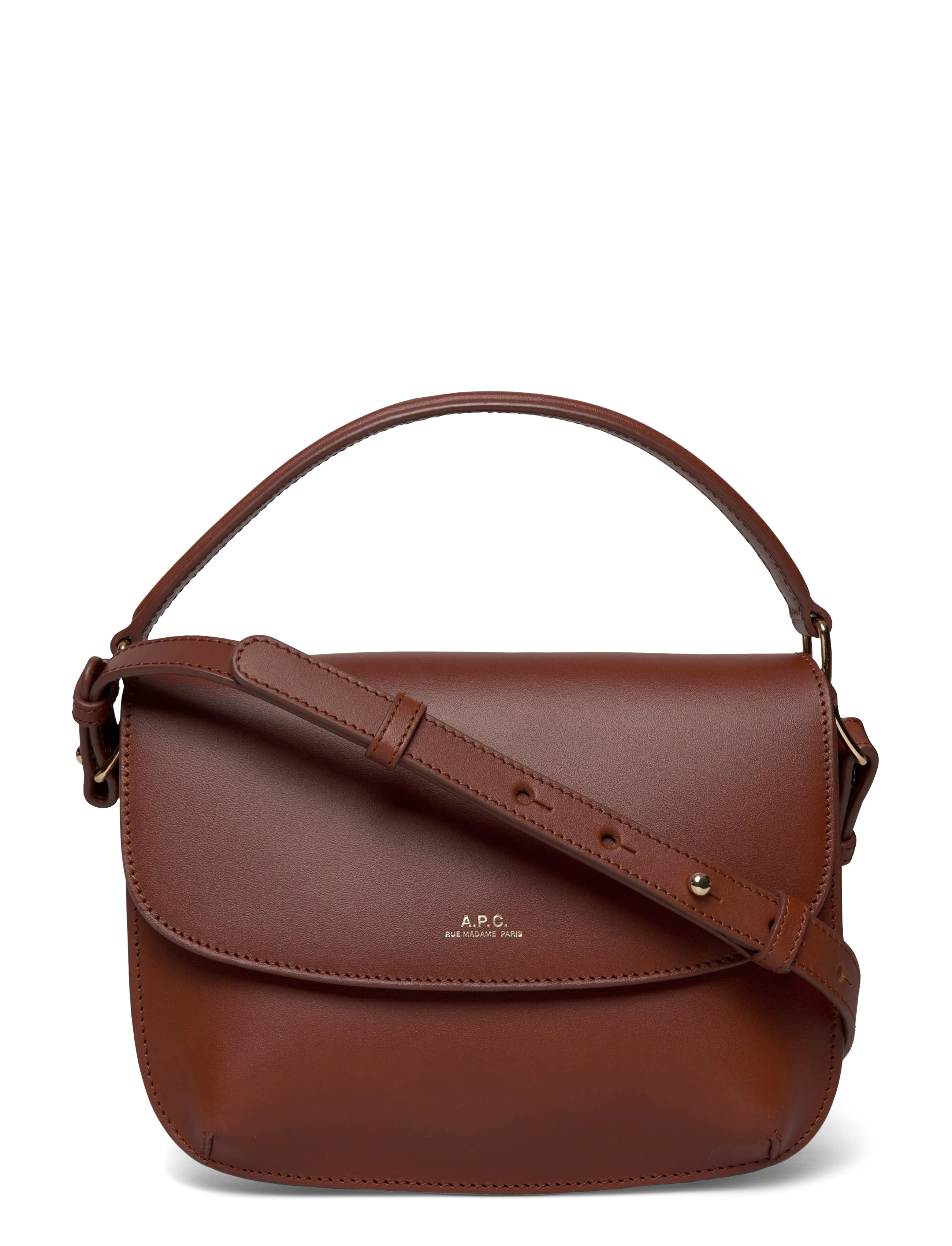 A.P.C. sac sarah shoulder mini - Nyheder - NOISETTE / brown