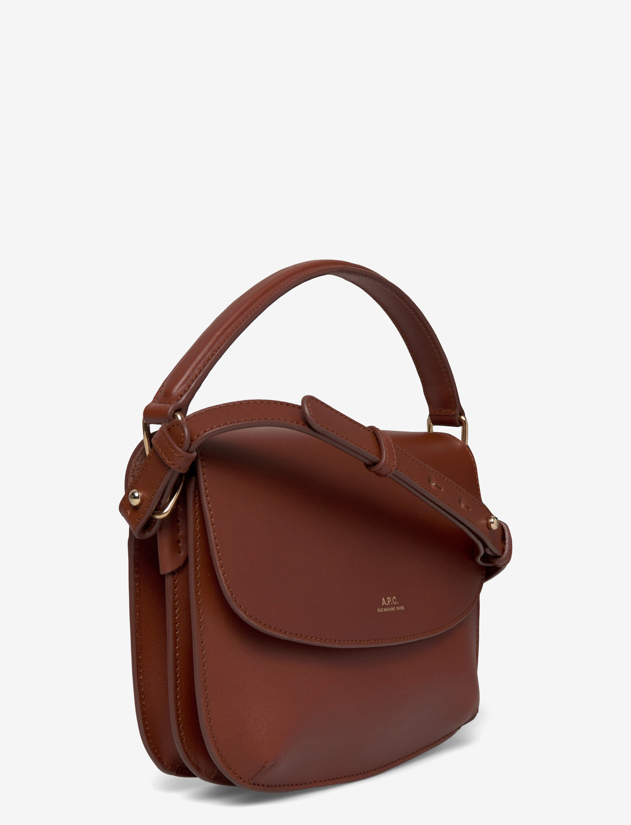 A.P.C. - sac sarah shoulder mini - crossbody kotid - noisette - 2