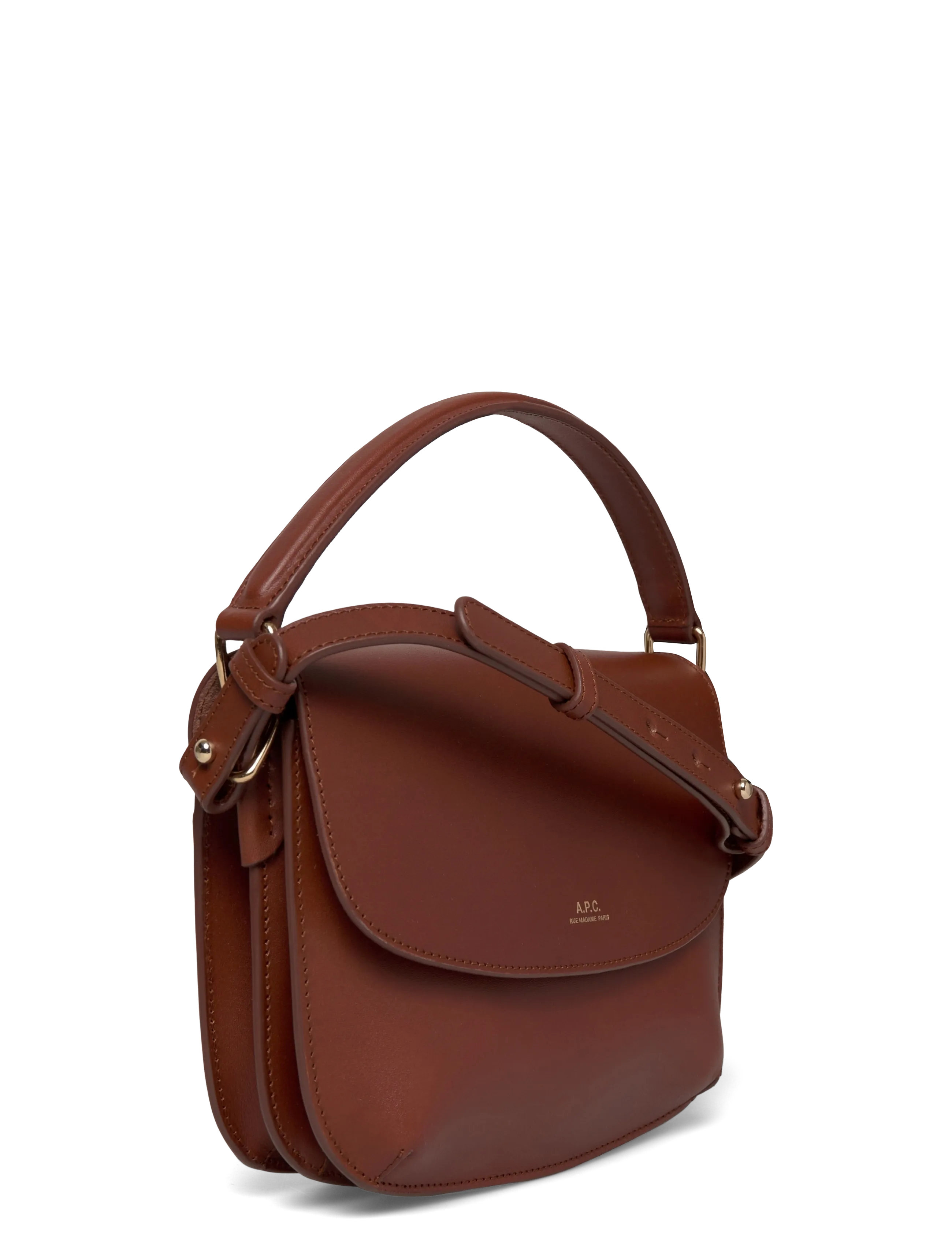 A.P.C. - sac sarah shoulder mini - noisette - 2