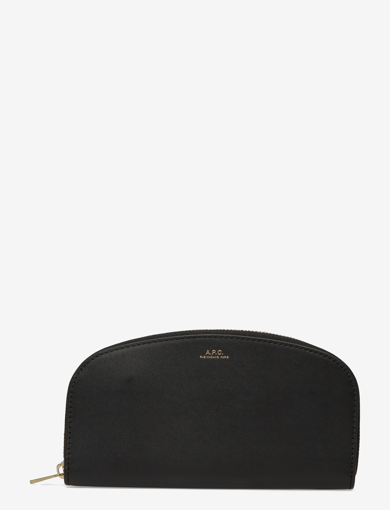 A.P.C. - portefeuille demi-lune - wallets - noir - 0
