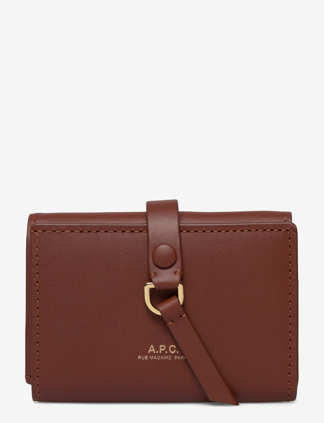 A.P.C. - trifold noa - plånböcker - noisette - 0