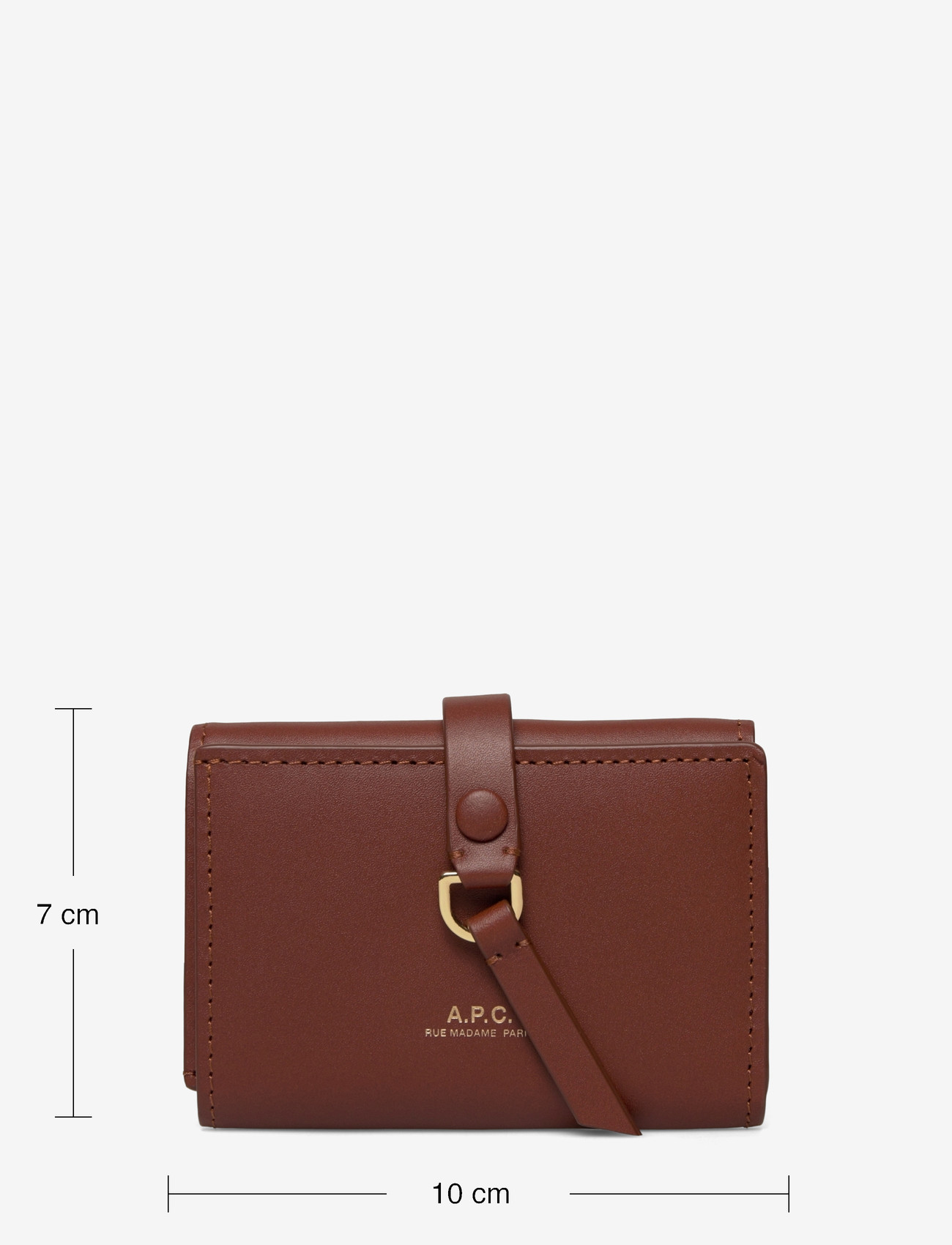 A.P.C. - trifold noa - plånböcker - noisette - 3