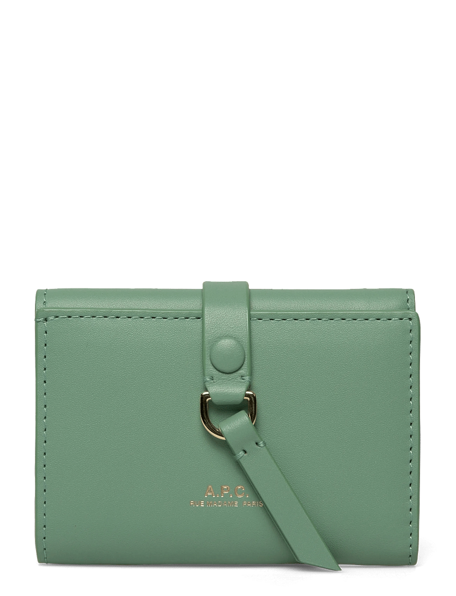 A.P.C. - trifold noa simple - portemonnaies - jade - 0
