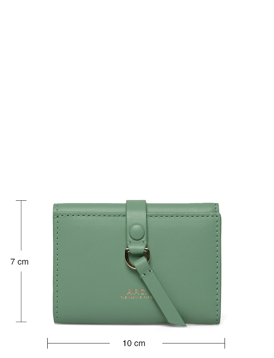 A.P.C. - trifold noa simple - portemonnaies - jade - 3