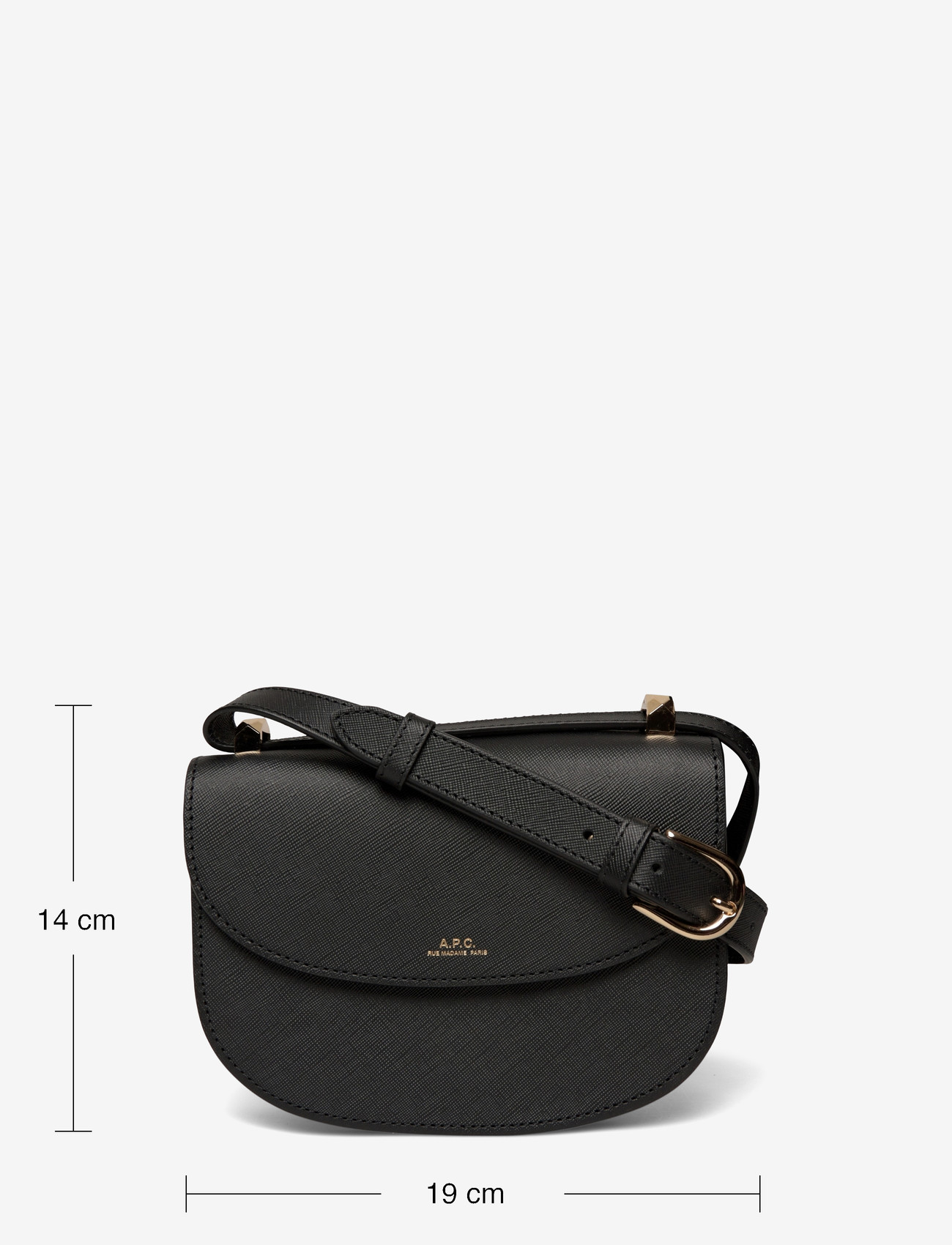 A.P.C. - sac geneve mini - umhängetaschen - noir - 3