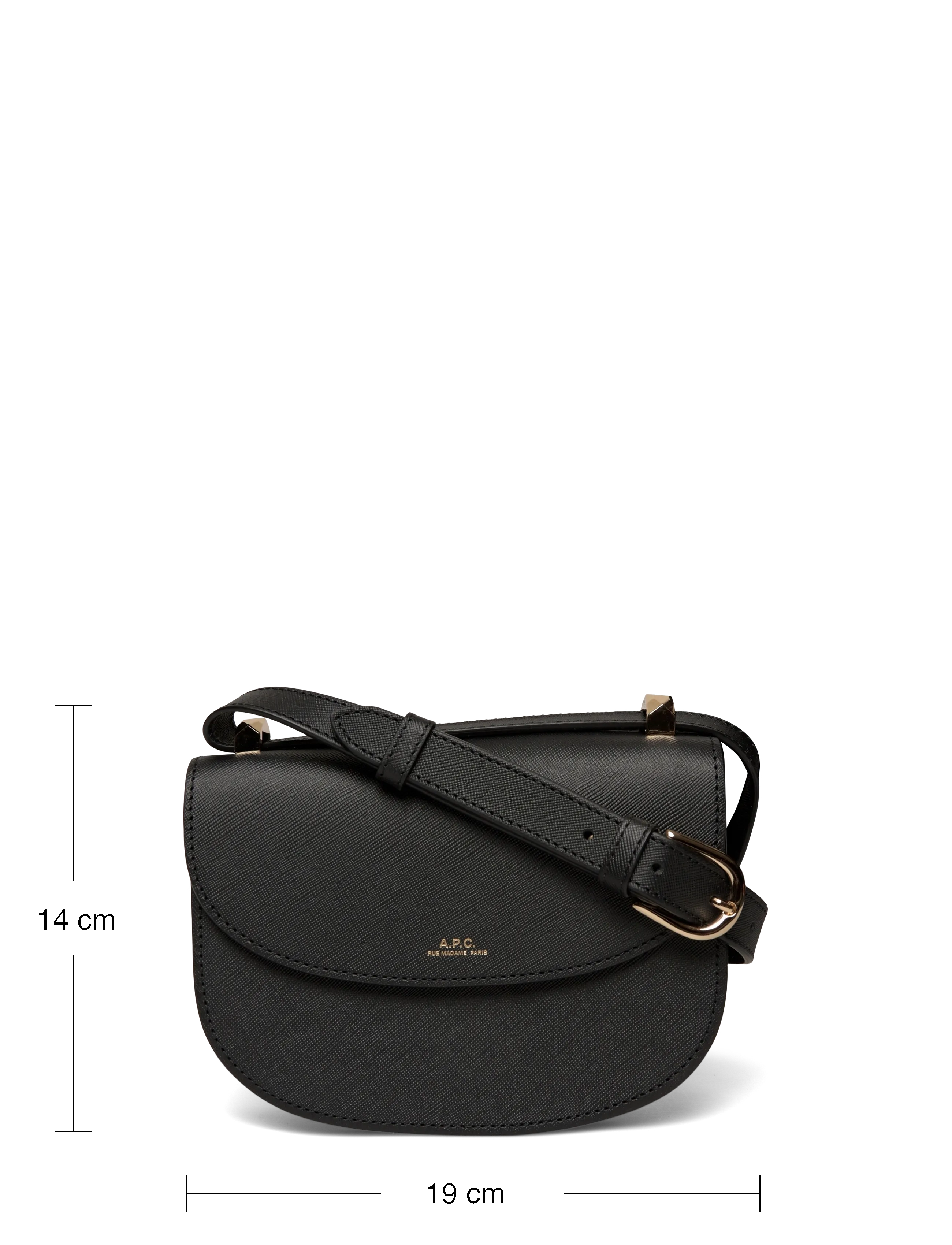 A.P.C. - sac geneve mini - torebki crossbody - noir - 3