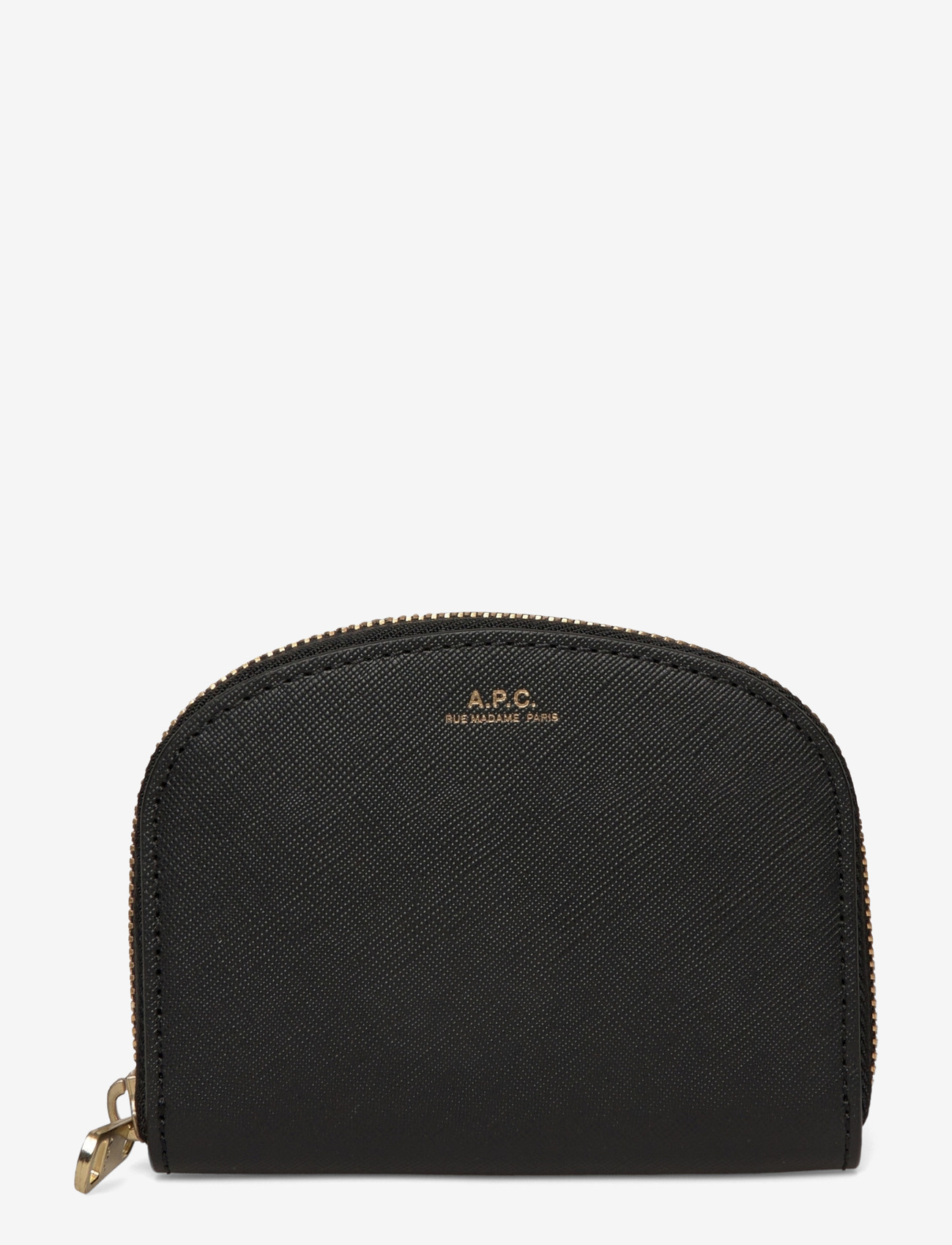 A.P.C. - compact demi-lune - wallets - noir - 0