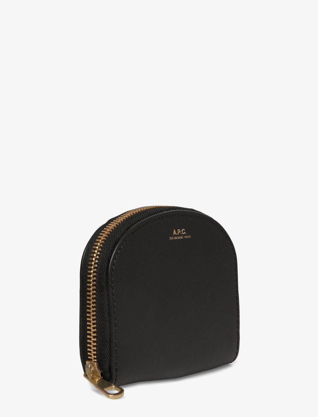A.P.C. - compact demi-lune - wallets - noir - 2