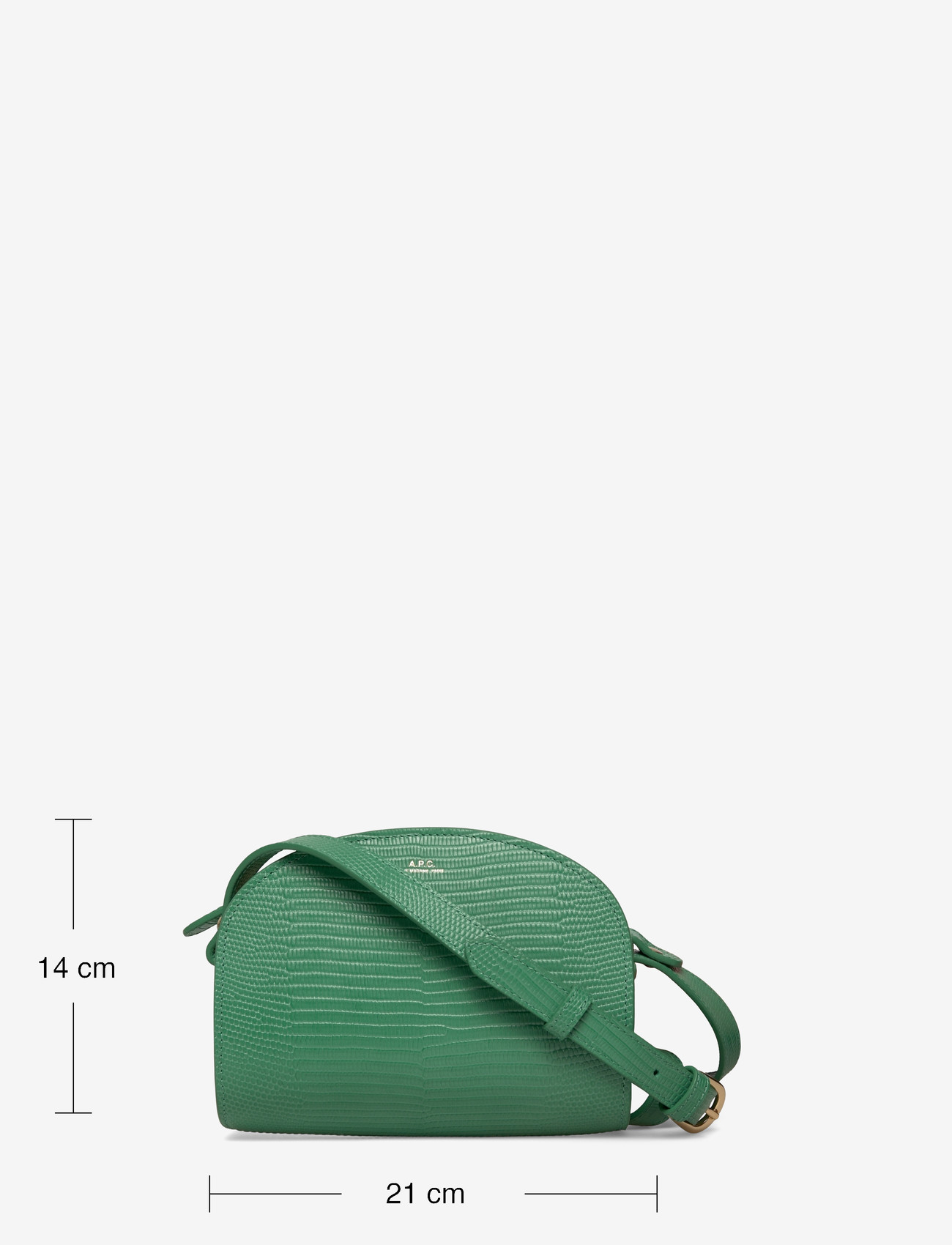 A.P.C. - sac demi-lune mini - modetrender - vert sorbet - 3