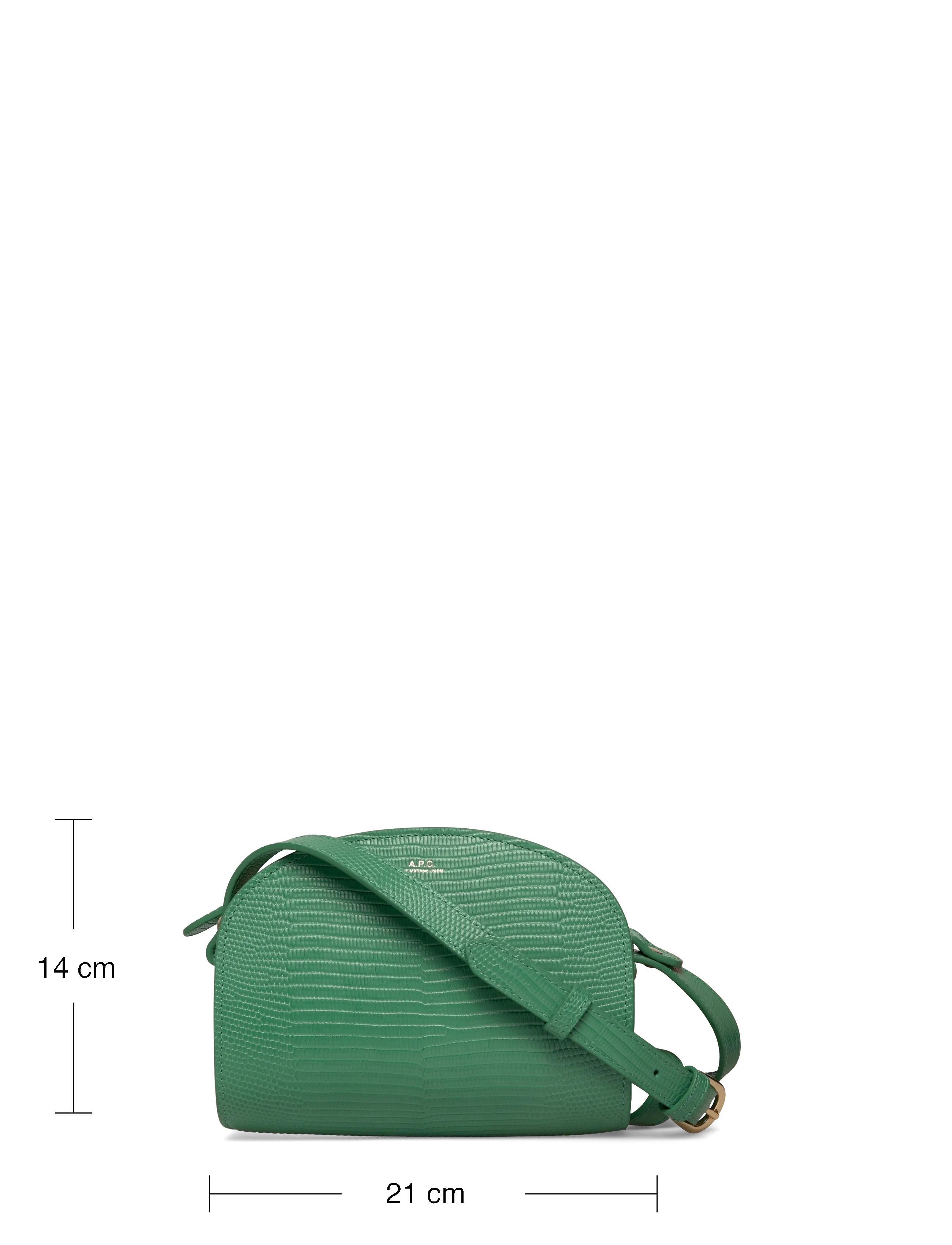 A.P.C. - sac demi-lune mini - modetrends - vert sorbet - 3
