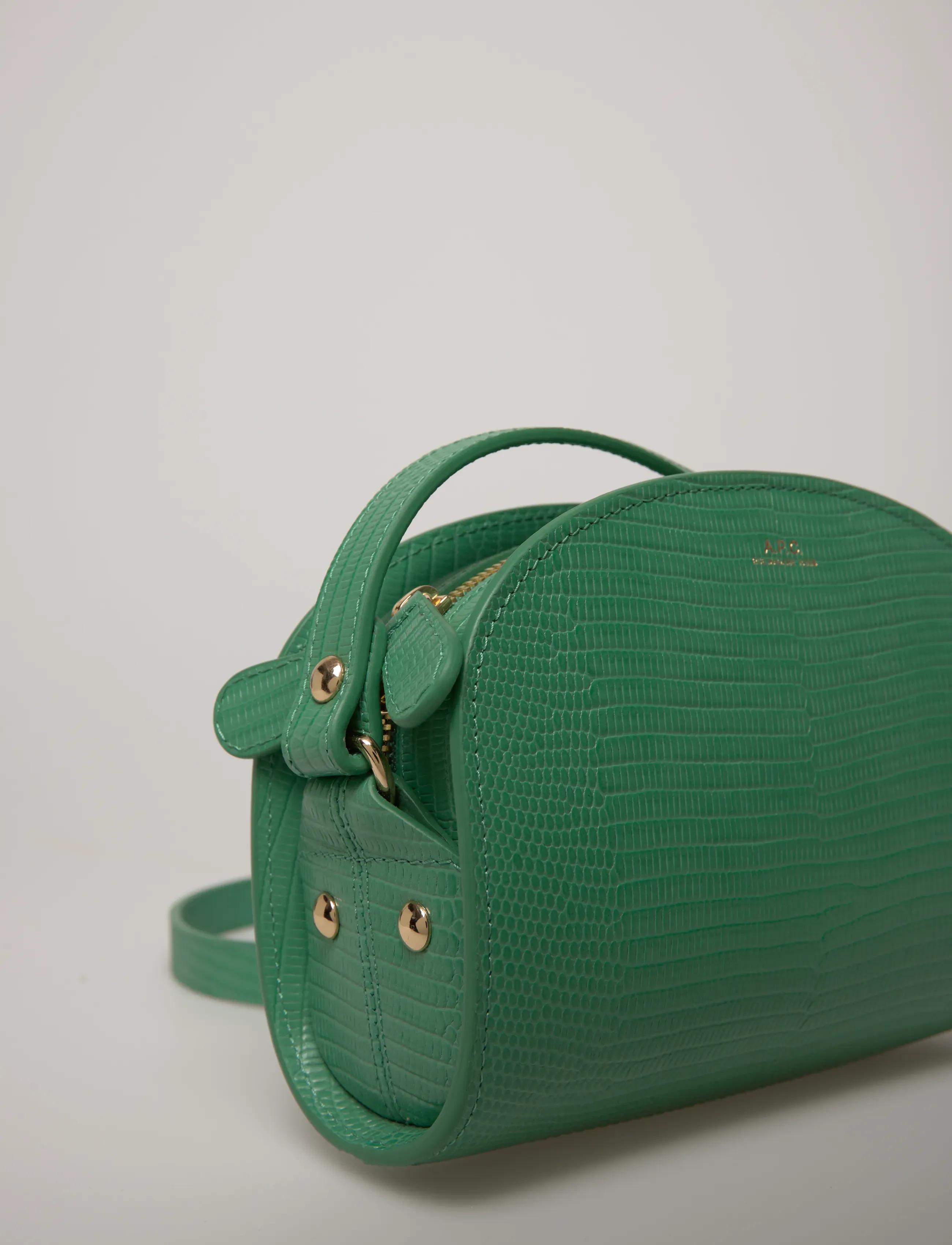 A.P.C. - sac demi-lune mini - modetrends - vert sorbet - 4