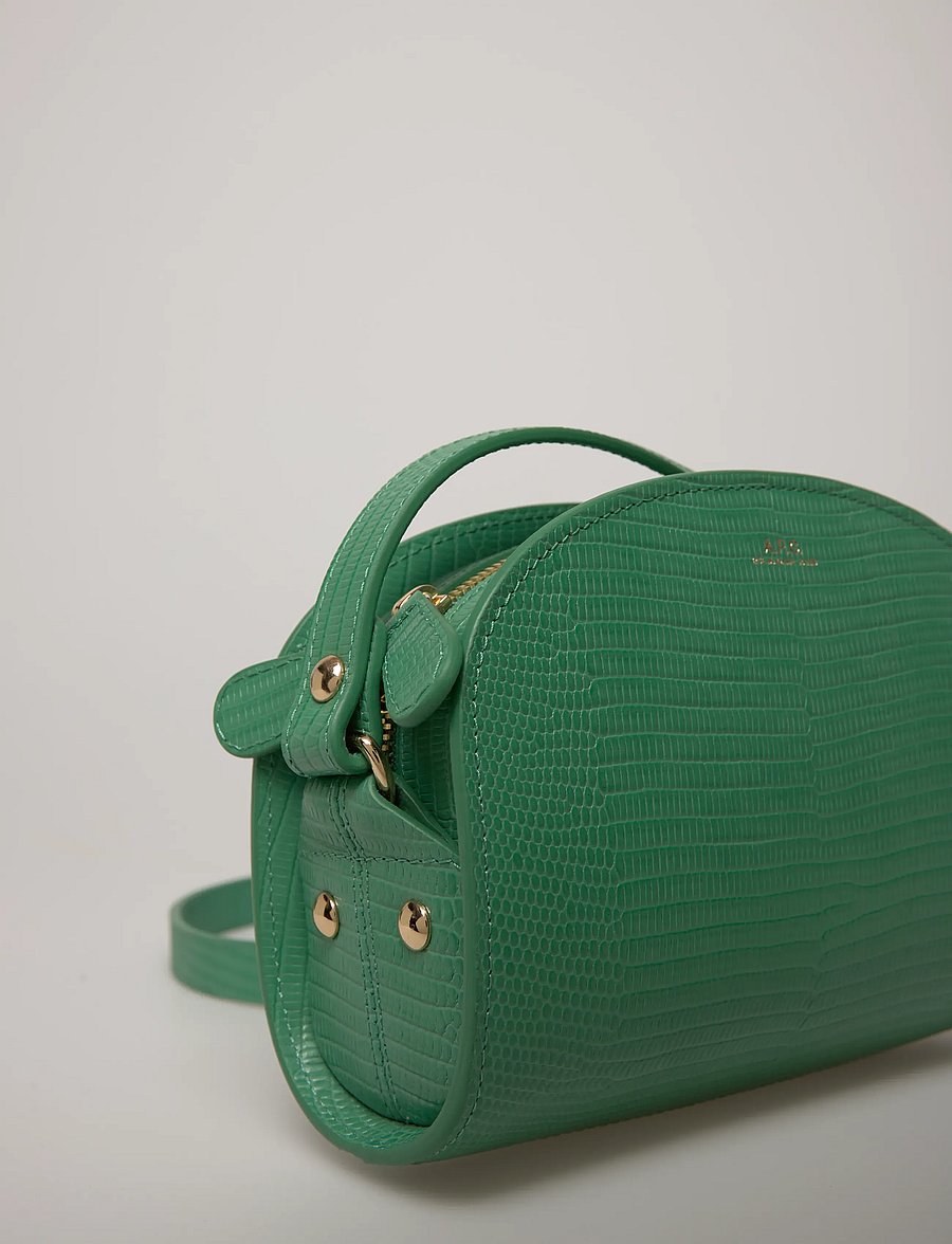 A.P.C. - sac demi-lune mini - modetrends - vert sorbet - 4