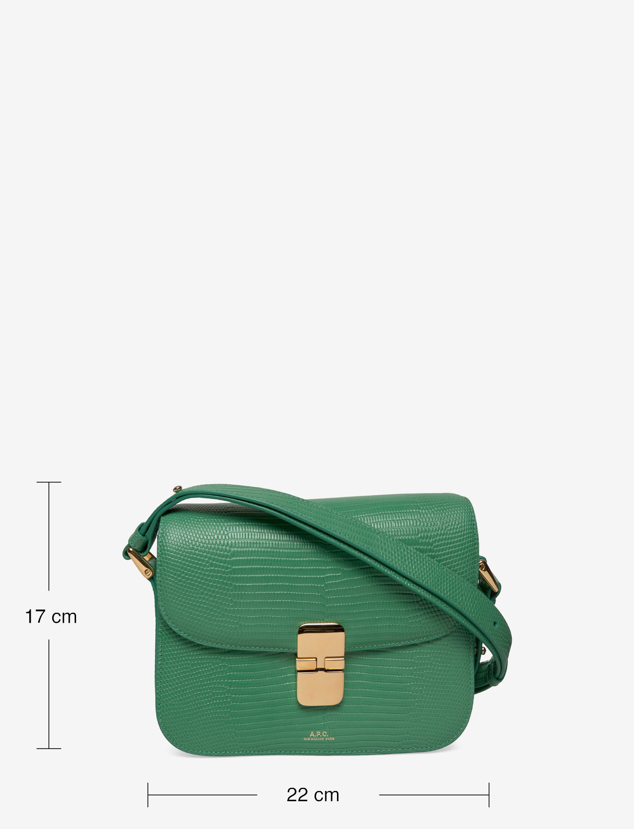 A.P.C. - sac grace small - crossbody bags - vert sorbet - 3